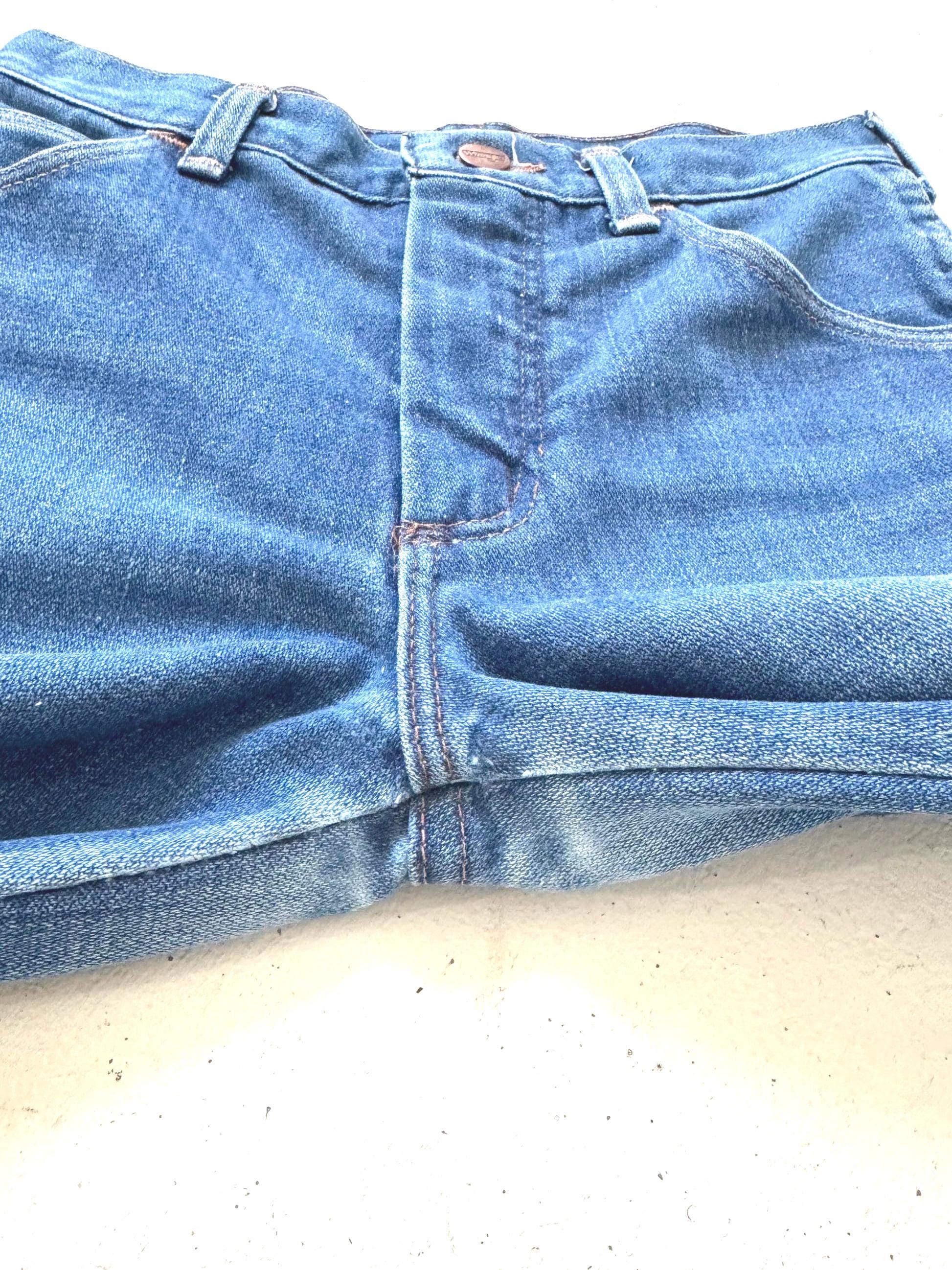 Gr. 22 - 23 Wrangler Blue Bell Schlaghose 70s Vintage Made in USA