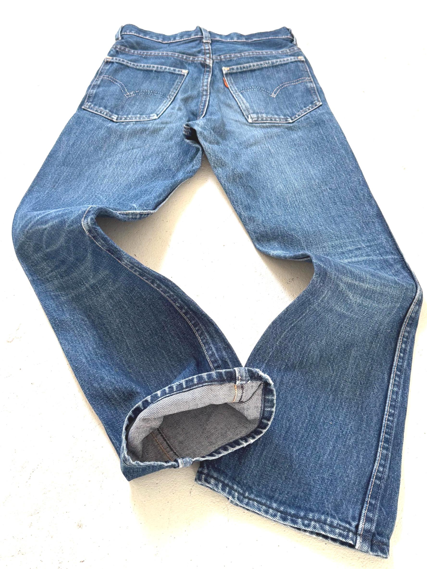 Gr. 22 - 23 BIG E Levis Bellbottoms 60s Vintage Made in USA