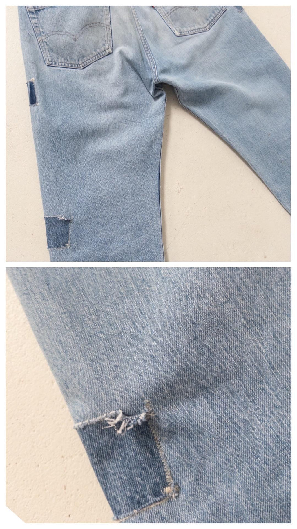 Gr. 32 Levis 501 Selvedge Redline 70s Vintage Made in USA