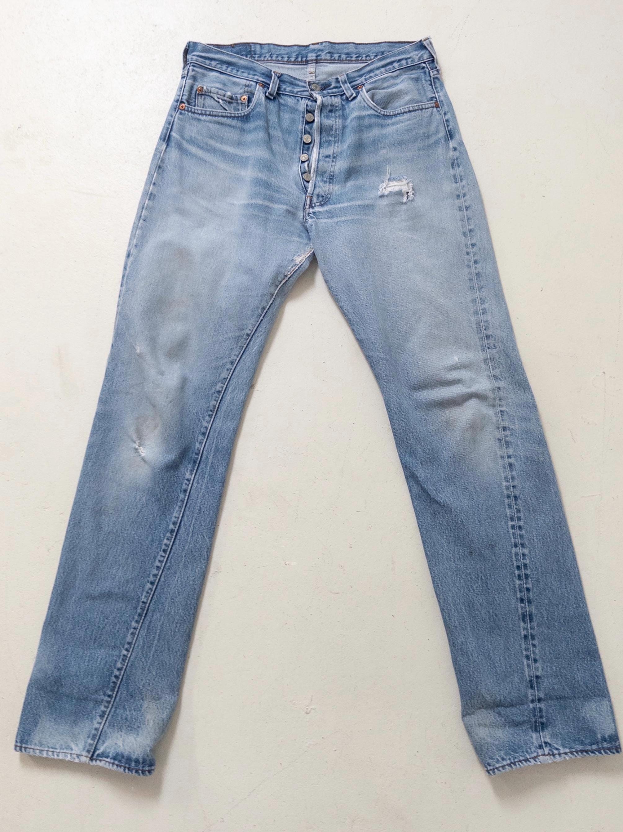 Gr. 32 - 33 Levis 501 Selvedge 80s Vintage Made in USA
