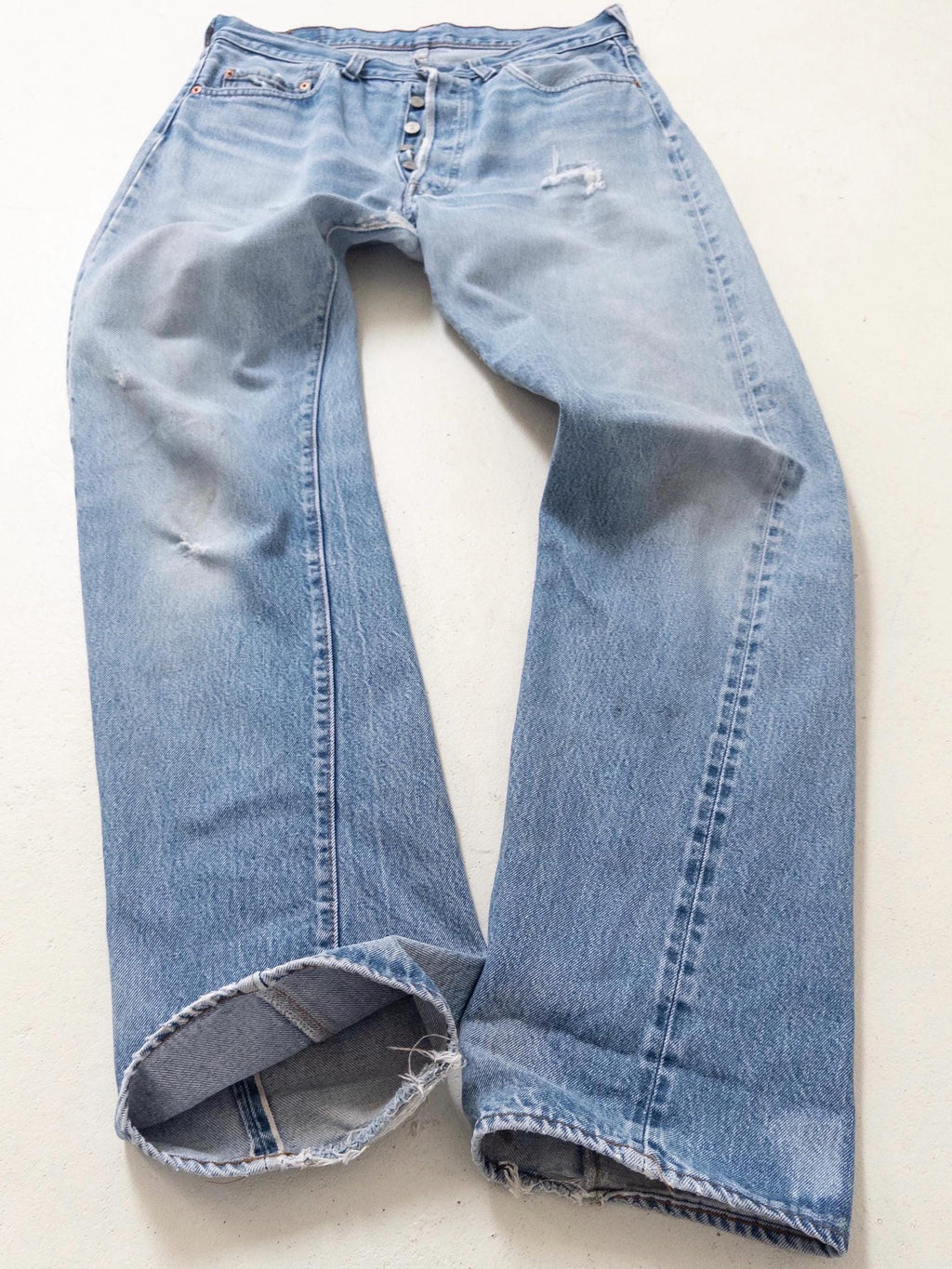 Gr. 32 - 33 Levis 501 Selvedge 80s Vintage Made in USA