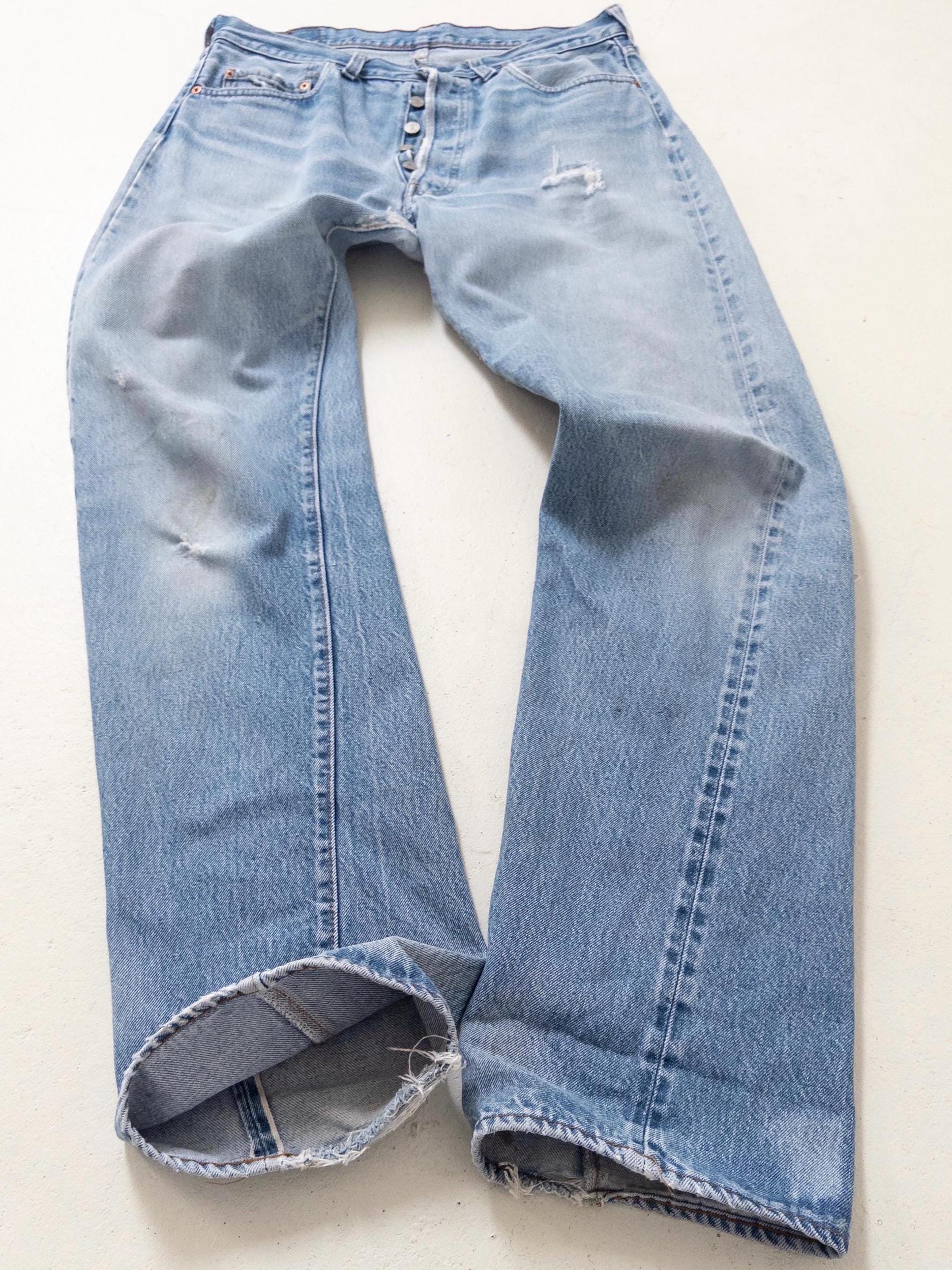 Gr. 32 - 33 Levis 501 Selvedge 80s Vintage Made in USA