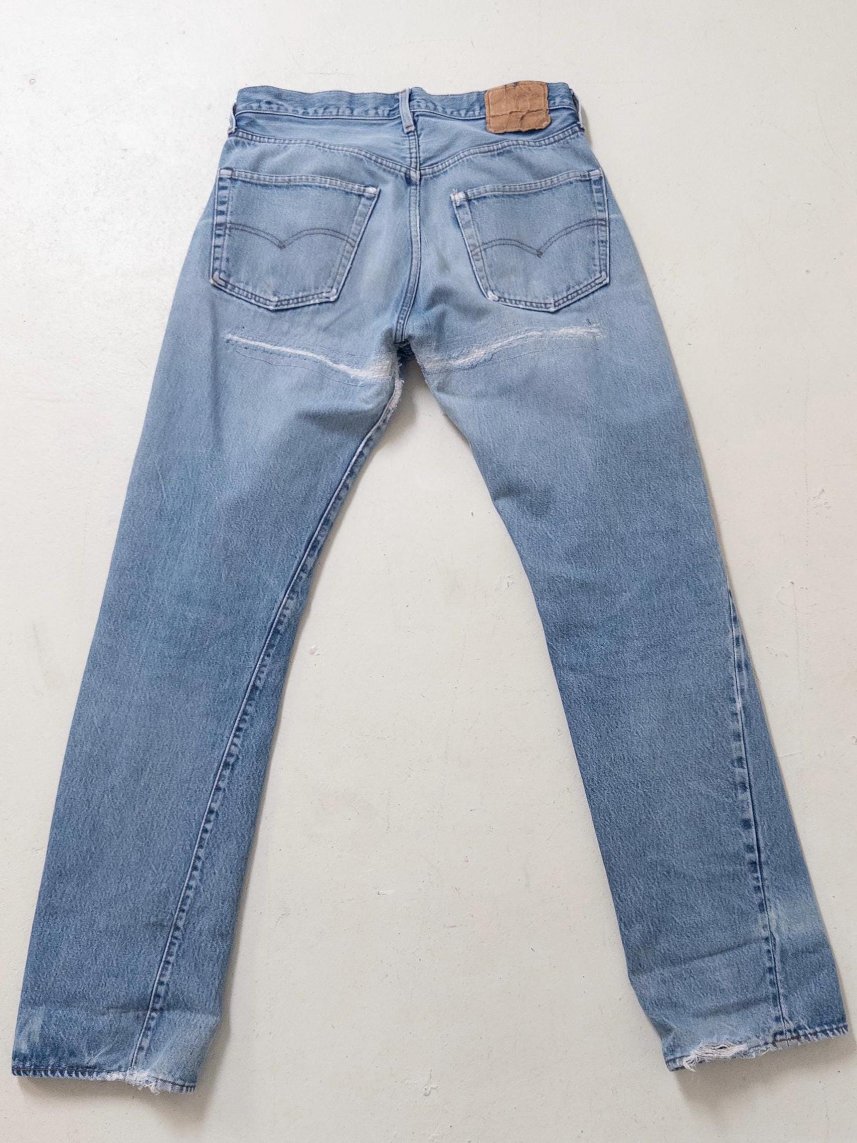 Gr. 32 - 33 Levis 501 Selvedge 80s Vintage Made in USA