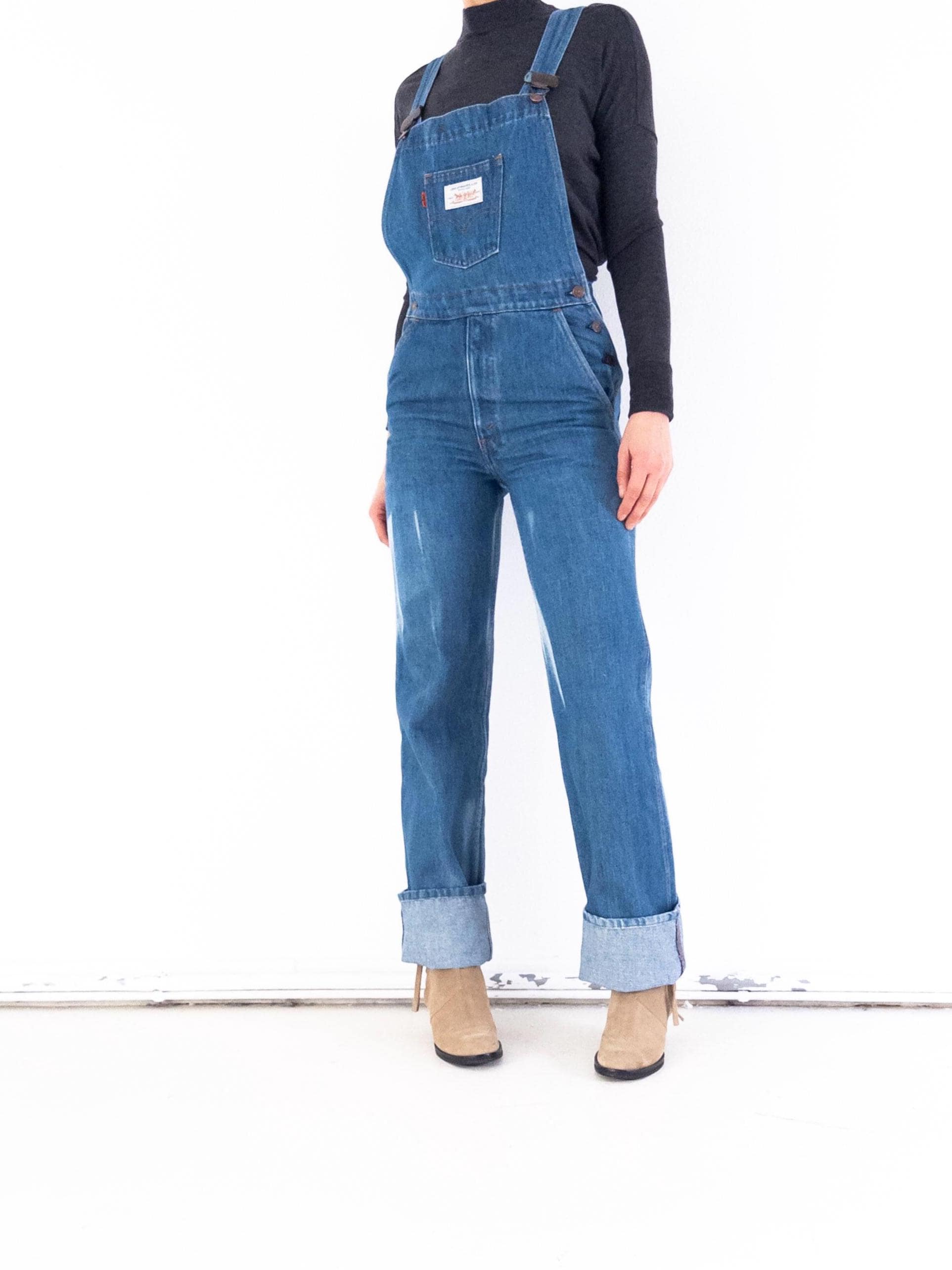 Gr. XS Levis Latzhose 80s Vintage Made in France