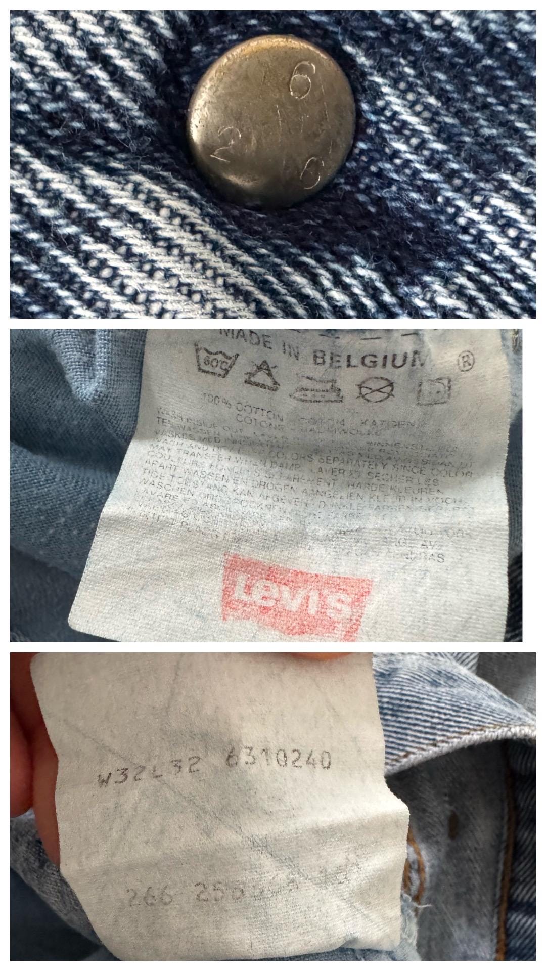 Gr. 30 - 31 Levis 631 80s Vintage Made in Belgium