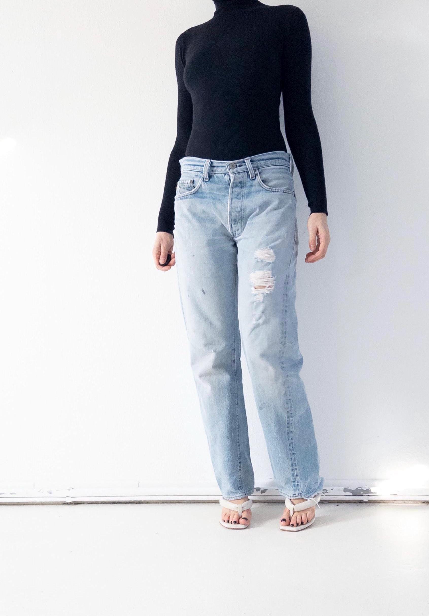 Gr. 30 - 31 Selvedge Redline Levis 501 70s Vintage Made in USA