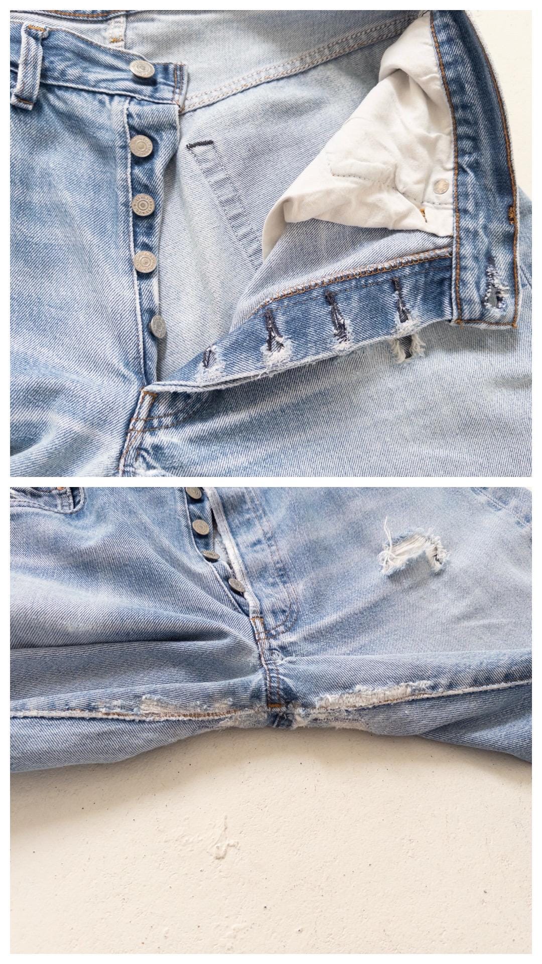 Gr. 32 - 33 Levis 501 Selvedge 80s Vintage Made in USA