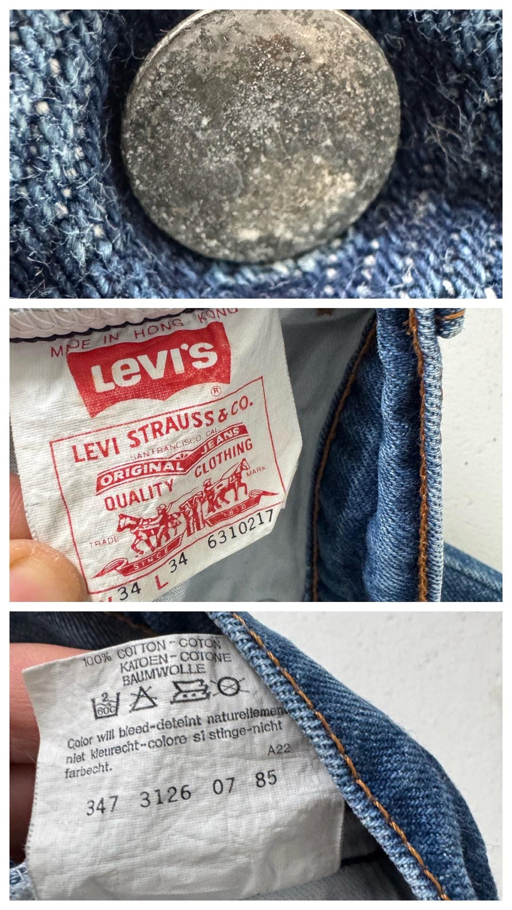 Gr. 31 - 32 Levis 631 80s Vintage