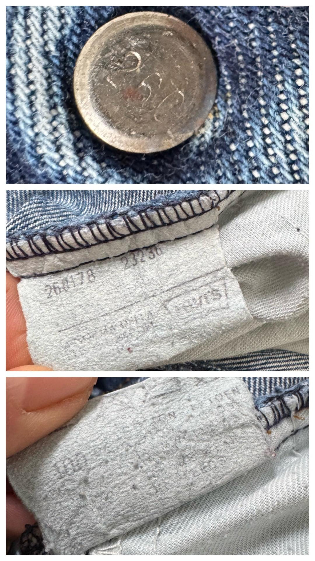 Gr. 23 - 24 Levis Schlaghose 70s Vintage Made in Belgium