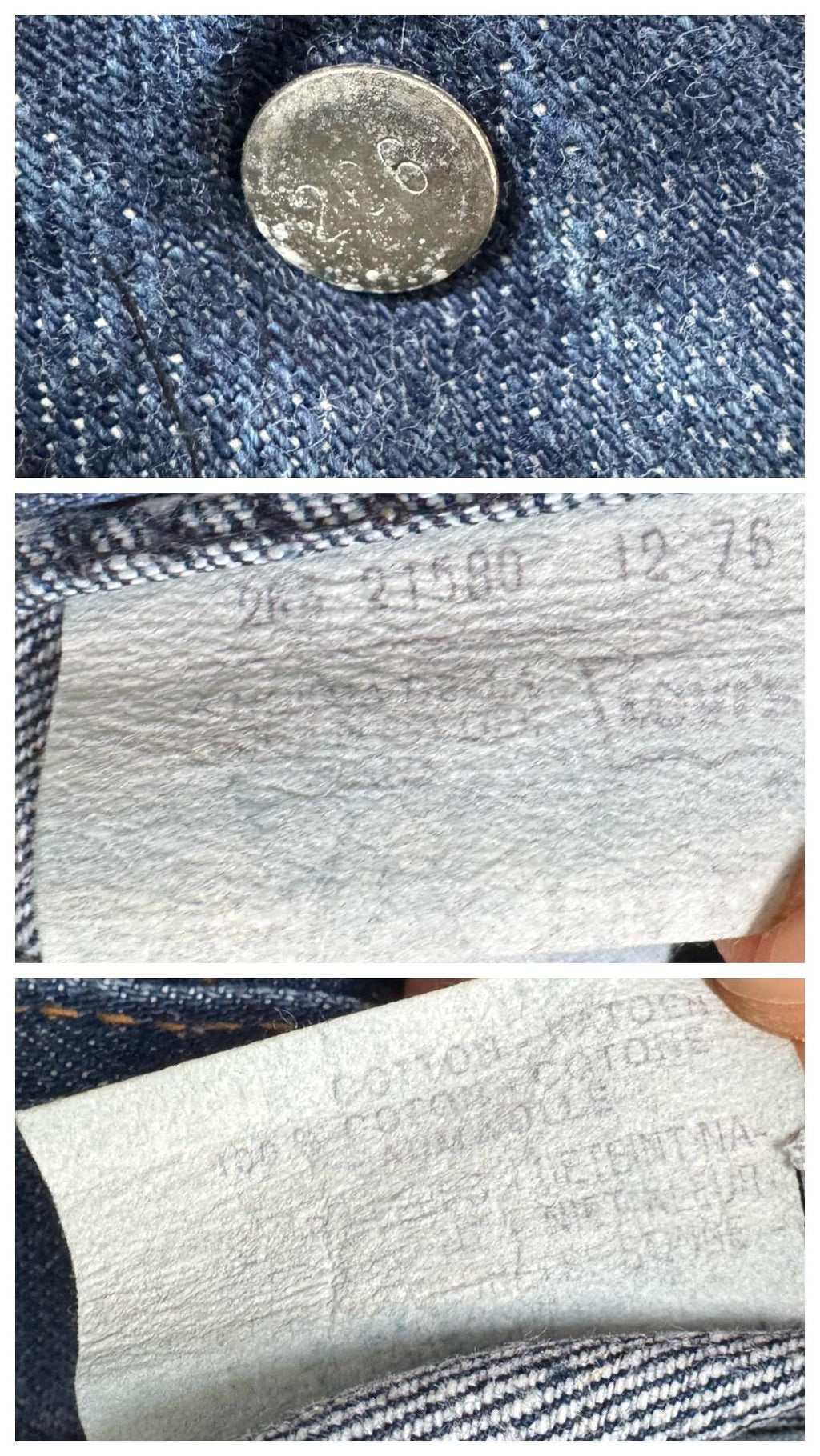 Gr. 24 - 25 Levis 632 70s Vintage Made in Belgium
