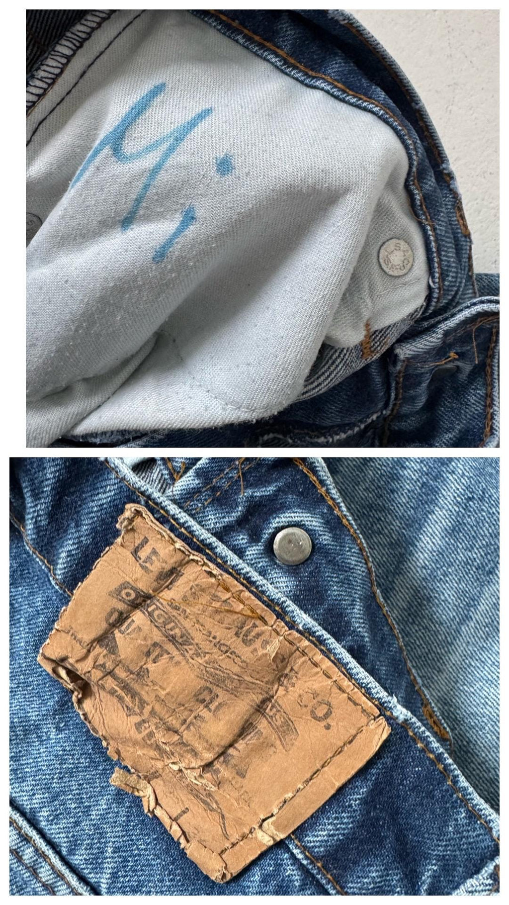 Gr. 24 - 25 Levis 632 70s Vintage Made in Belgium