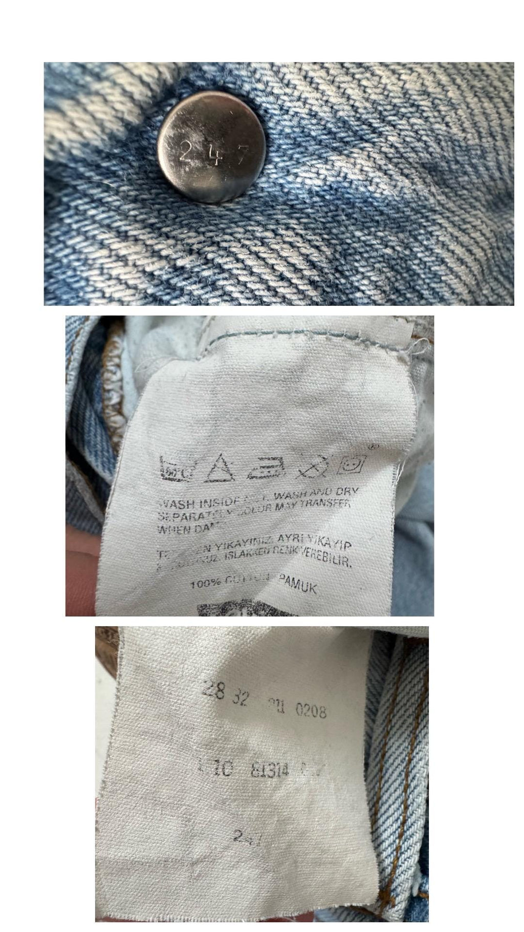 Gr. 25 - 26 Levis 811 Jeans 90s Vintage Made in Turkey