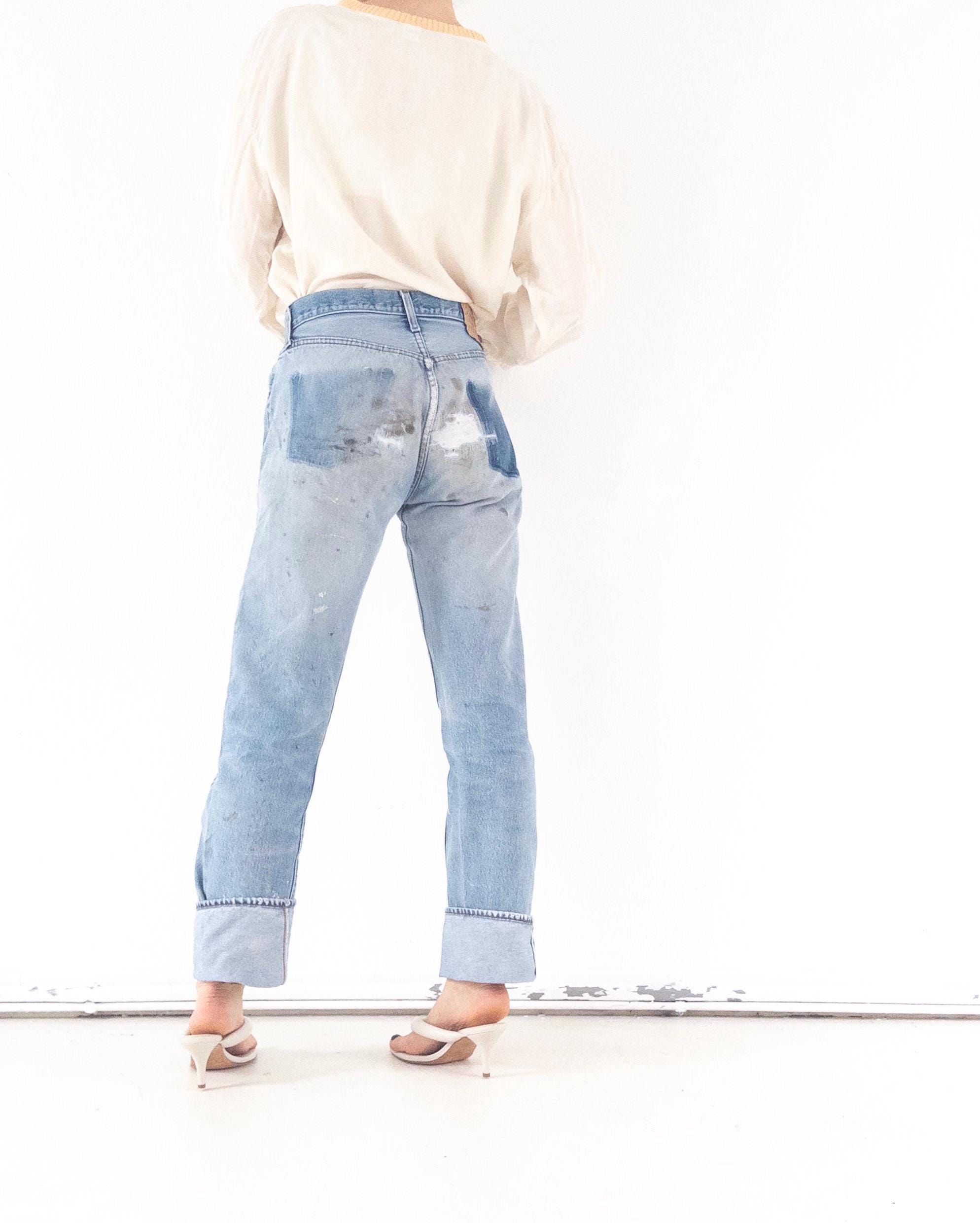 Gr. 29 - 30 Levis 501 Selvedge 80s Vintage Made in USA