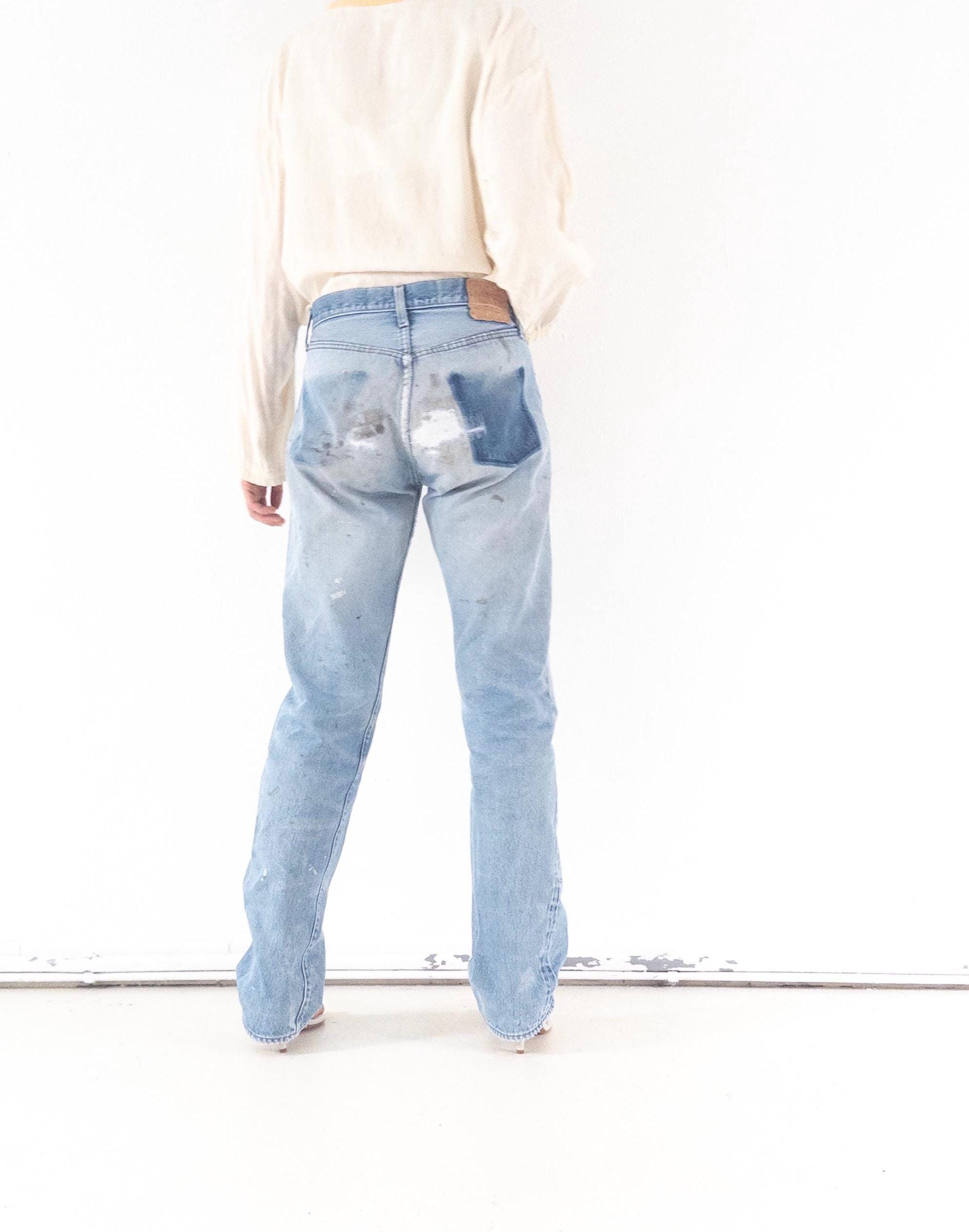 Gr. 29 - 30 Levis 501 Selvedge 80s Vintage Made in USA