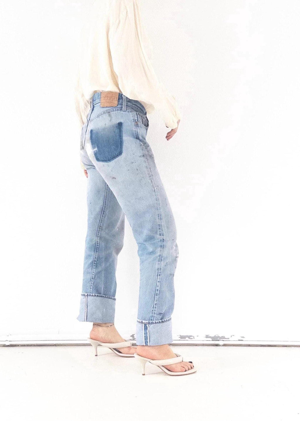 Gr. 29 - 30 Levis 501 Selvedge 80s Vintage Made in USA