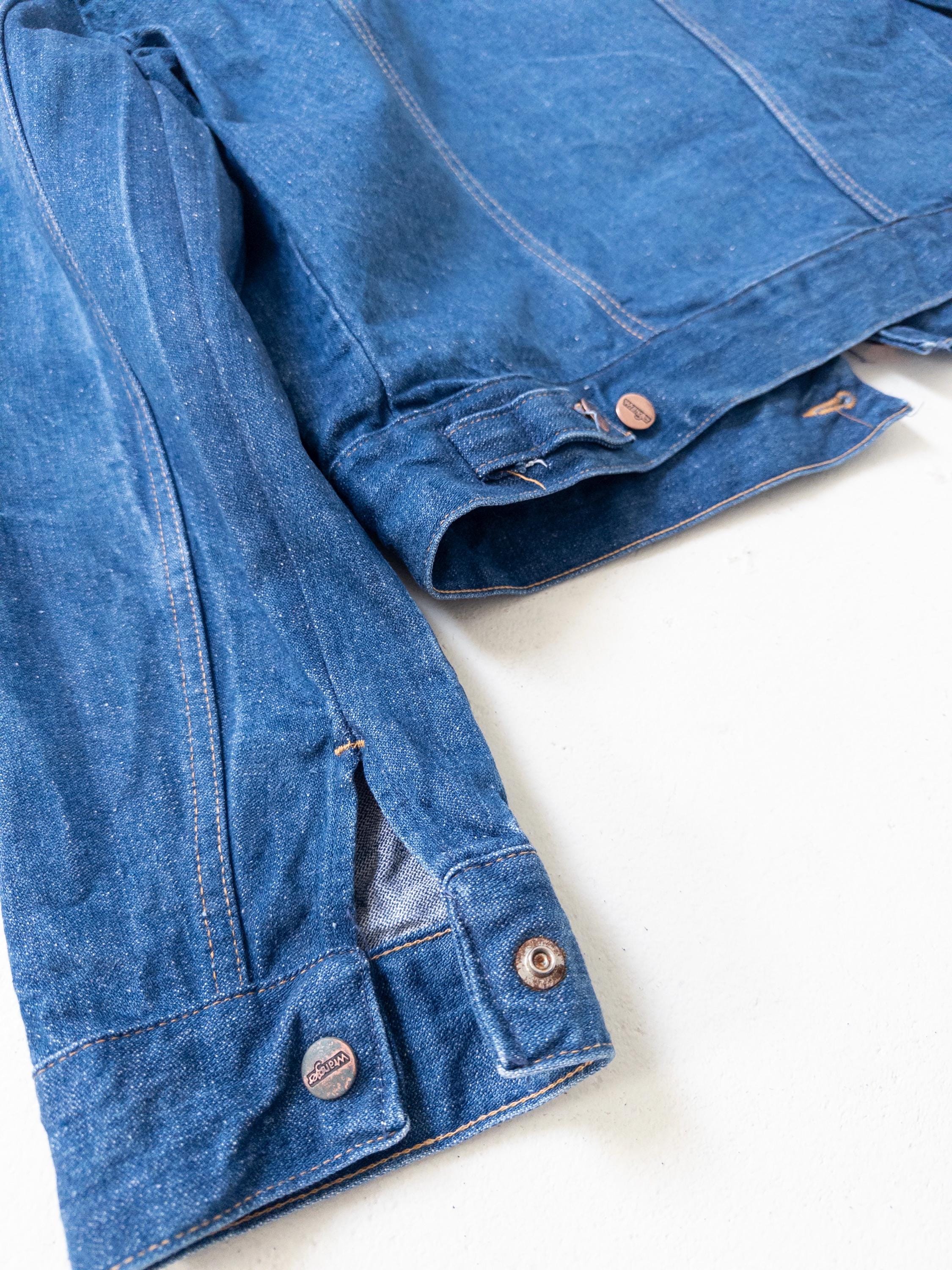 Gr. L Wrangler Jeansjacke 70s Vintage Made in Malta
