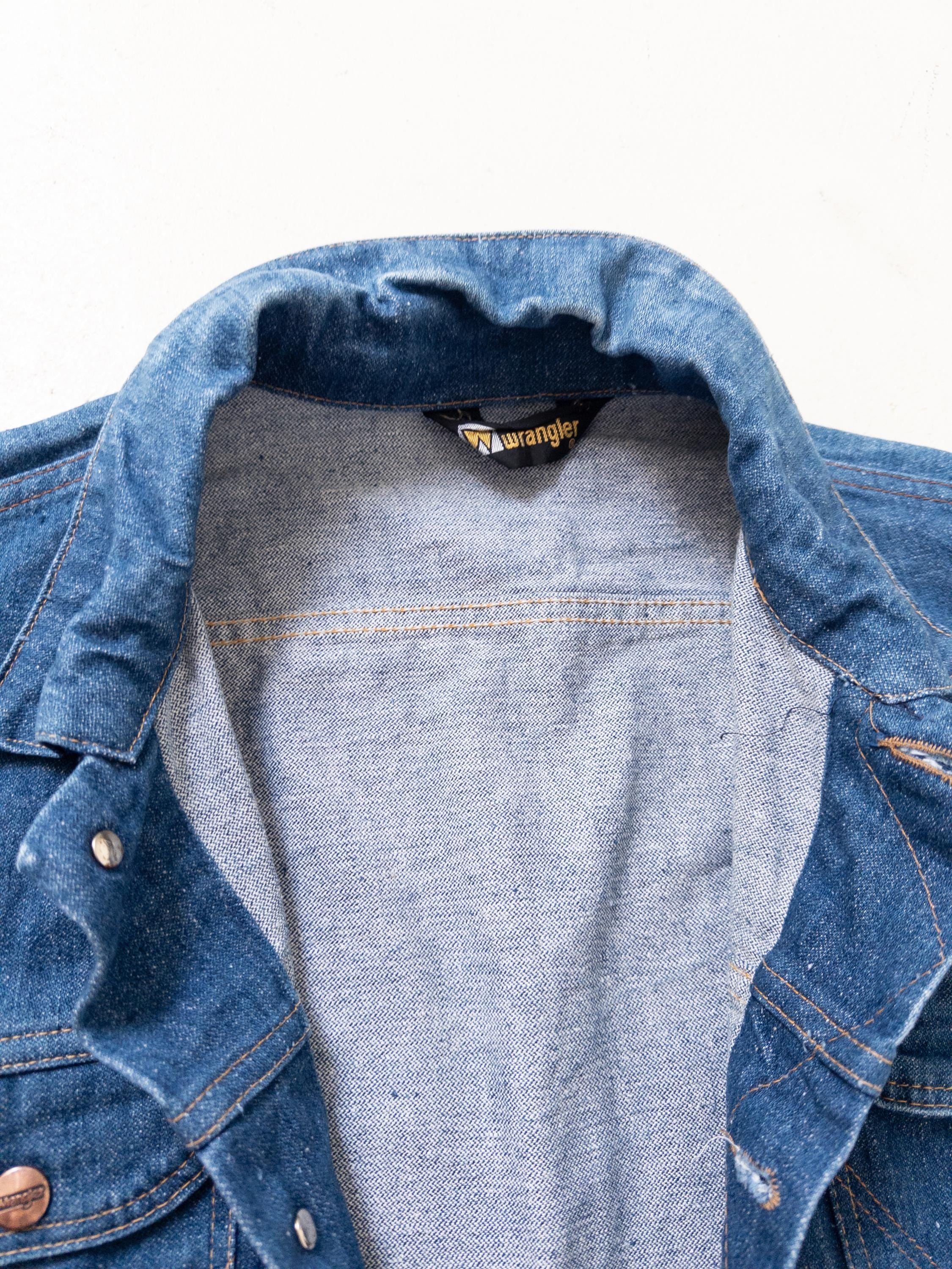 Gr. L Wrangler Jeansjacke 70s Vintage Made in Malta