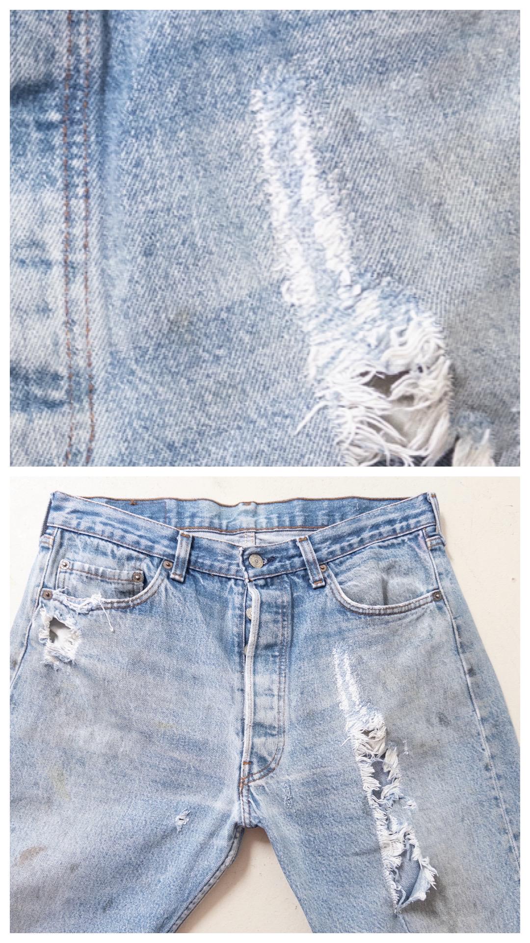 W33 - 34 Levis 501 80s Vintage Made in USA