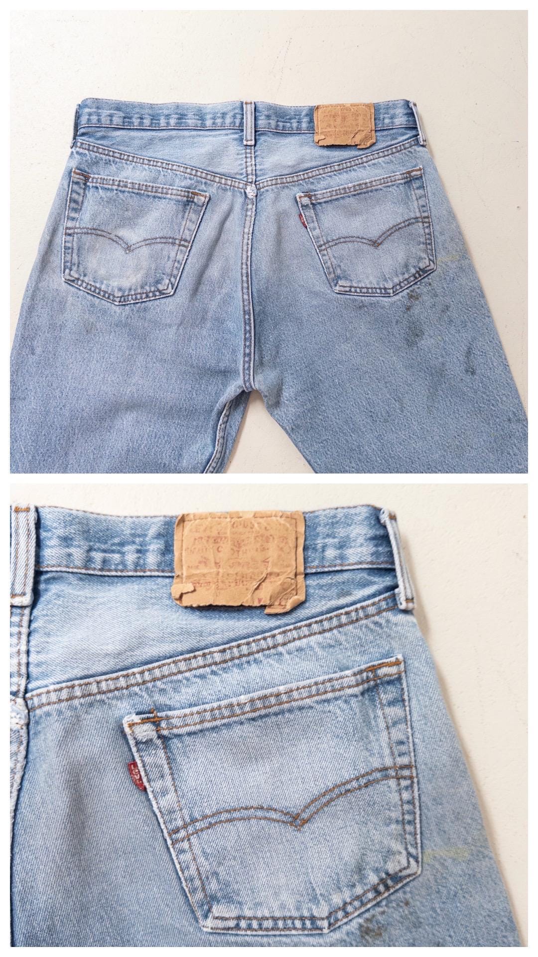 W33 - 34 Levis 501 80s Vintage Made in USA