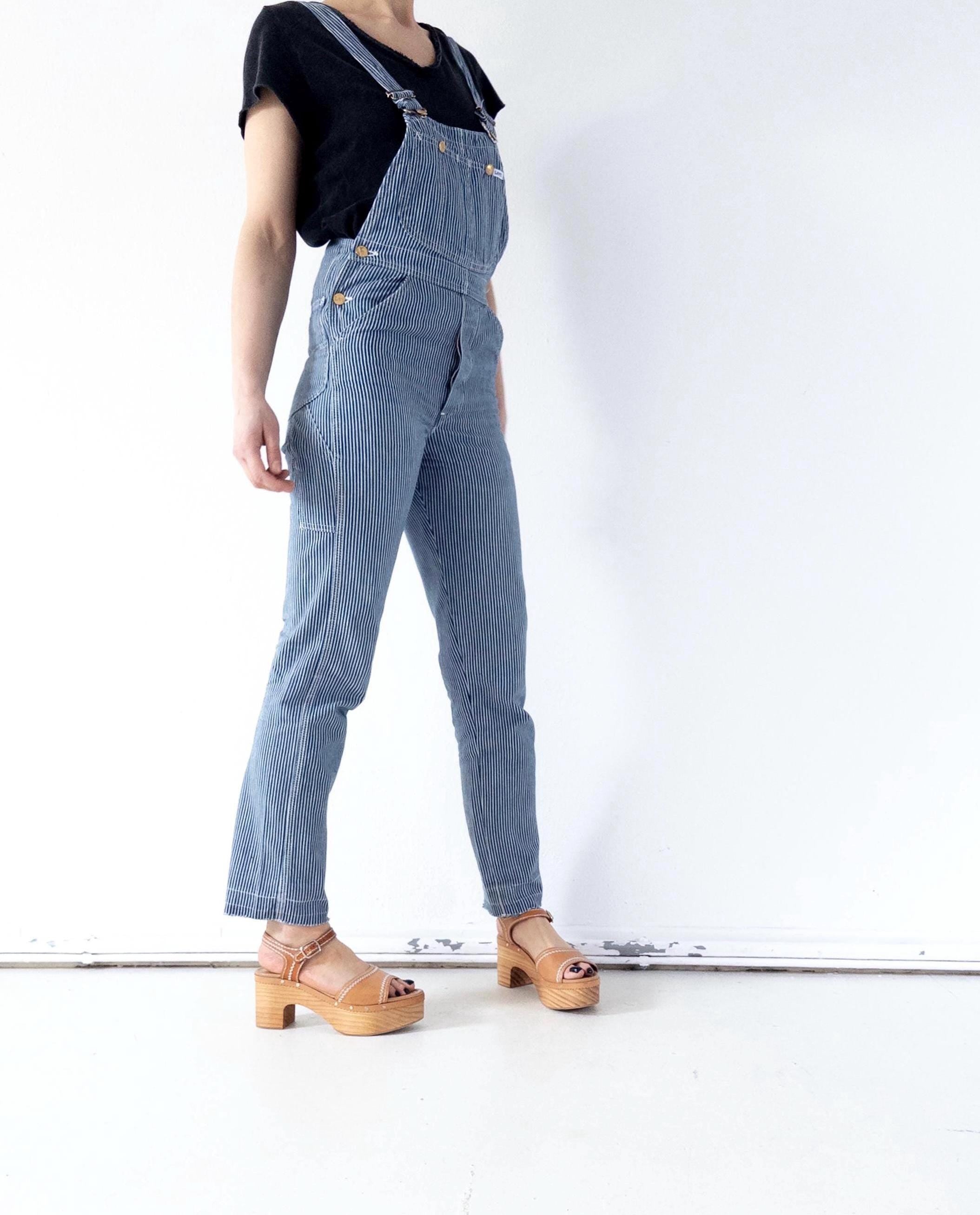 Gr. XS Lee Hickory Latzhose 60s/70s Vintage Made in USA