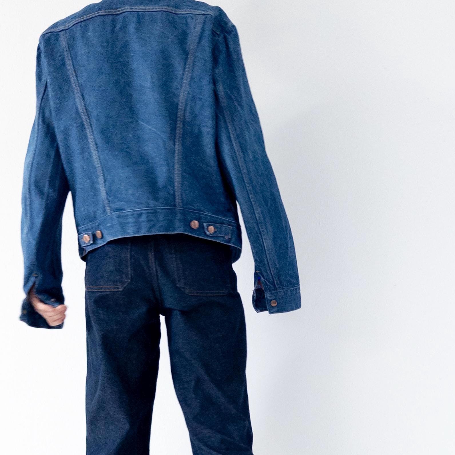 Gr. L Wrangler Jeansjacke 70s Vintage Made in Malta