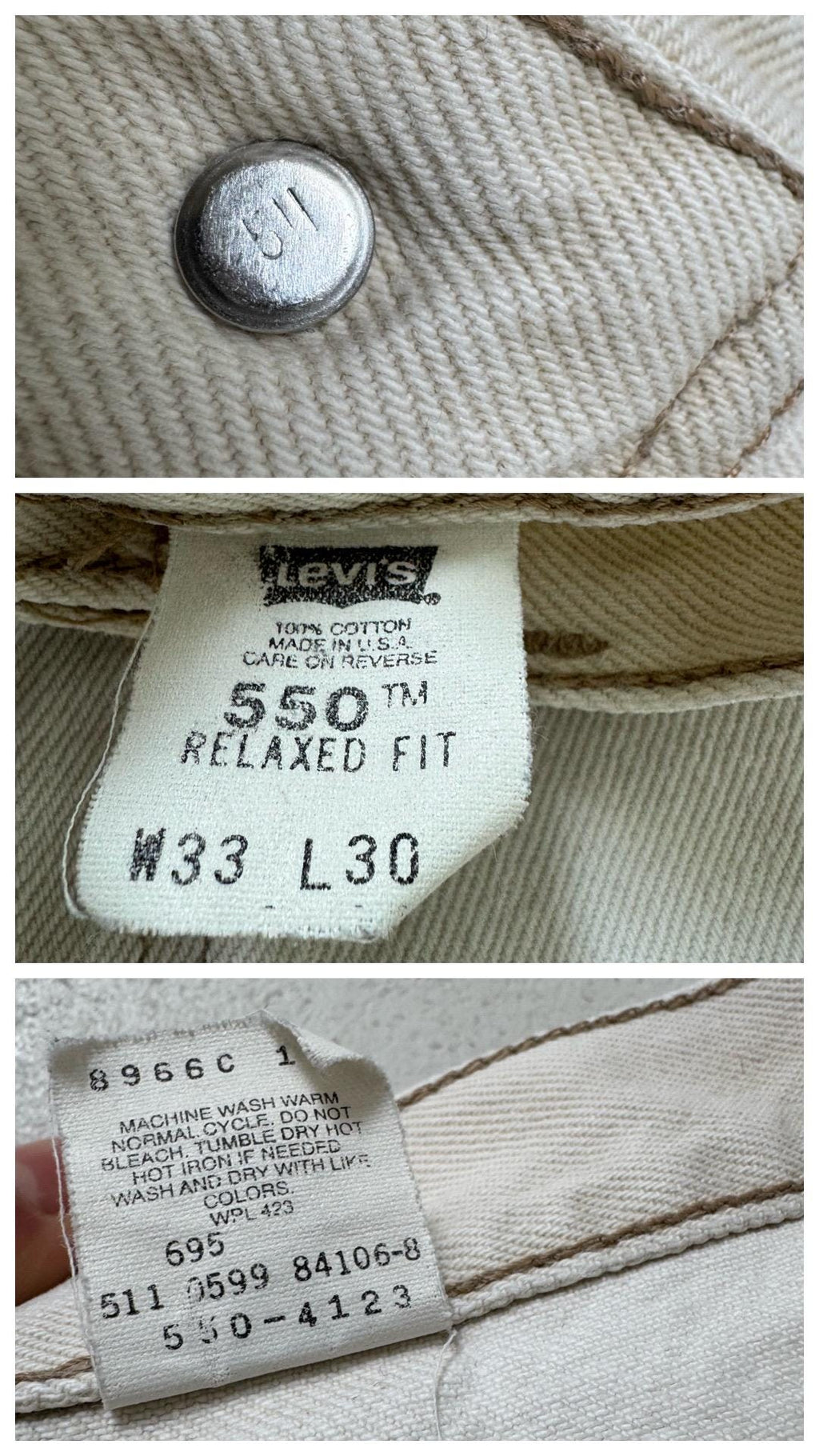 Gr. 32 Levis 550 90s Vintage Made in USA