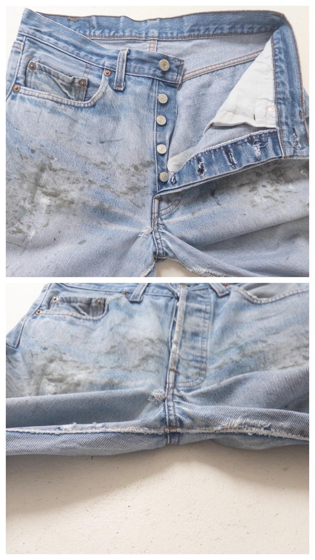 Gr. 29 - 30 Levis 501 Selvedge 80s Vintage Made in USA