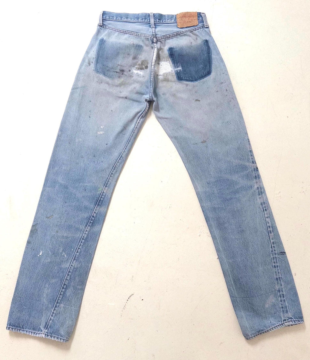 Gr. 29 - 30 Levis 501 Selvedge 80s Vintage Made in USA