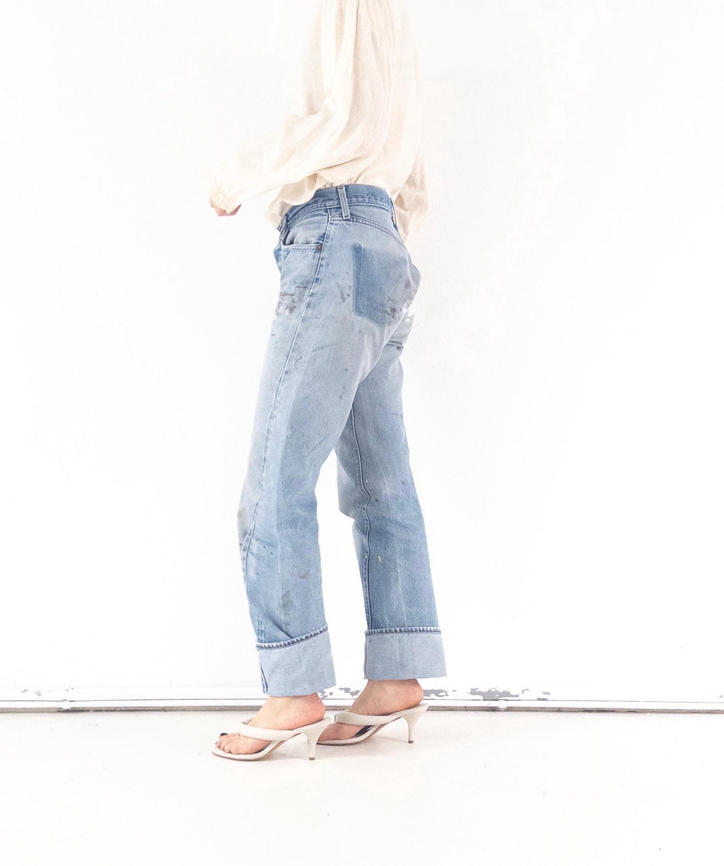 Gr. 29 - 30 Levis 501 Selvedge 80s Vintage Made in USA