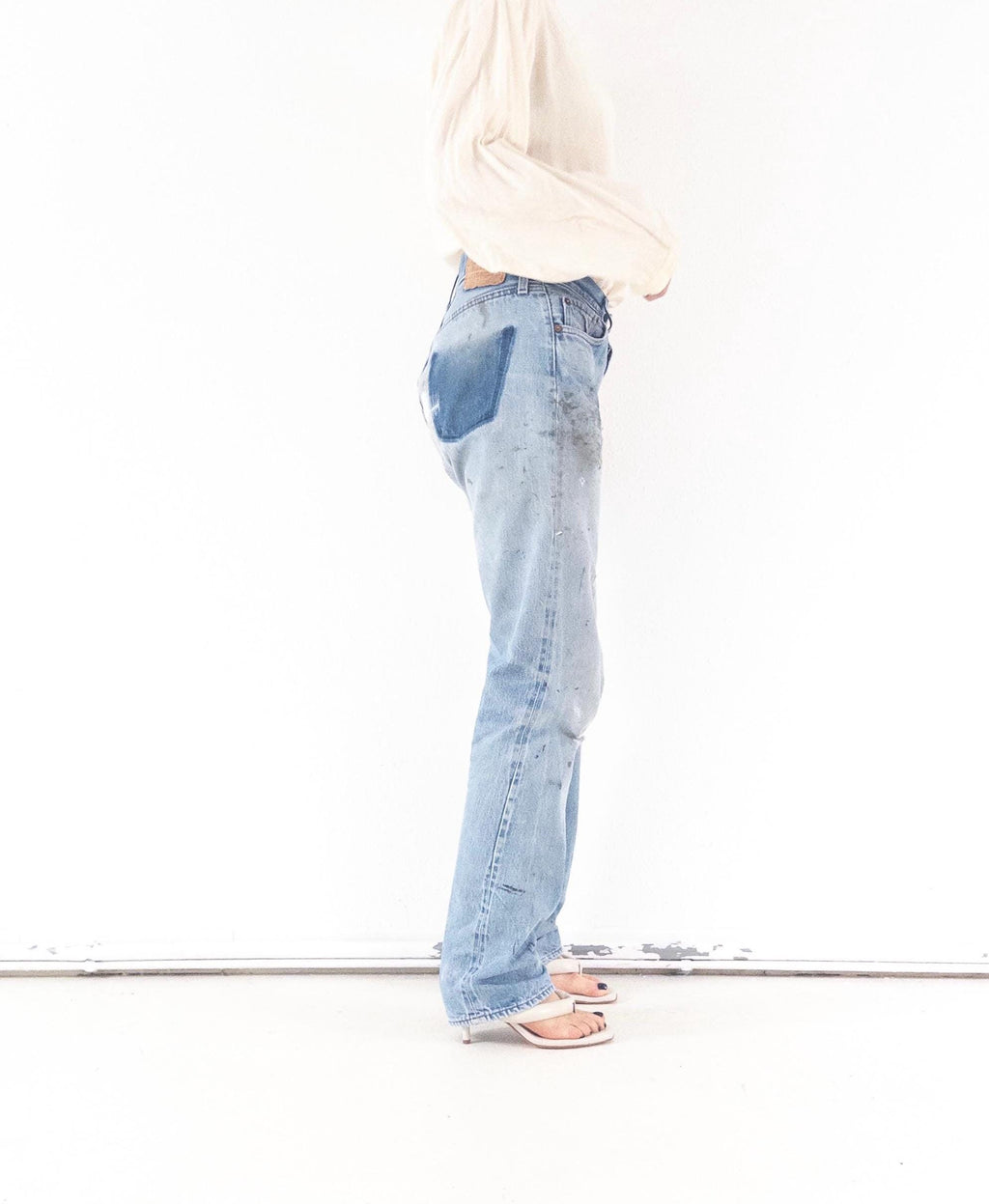 Gr. 29 - 30 Levis 501 Selvedge 80s Vintage Made in USA