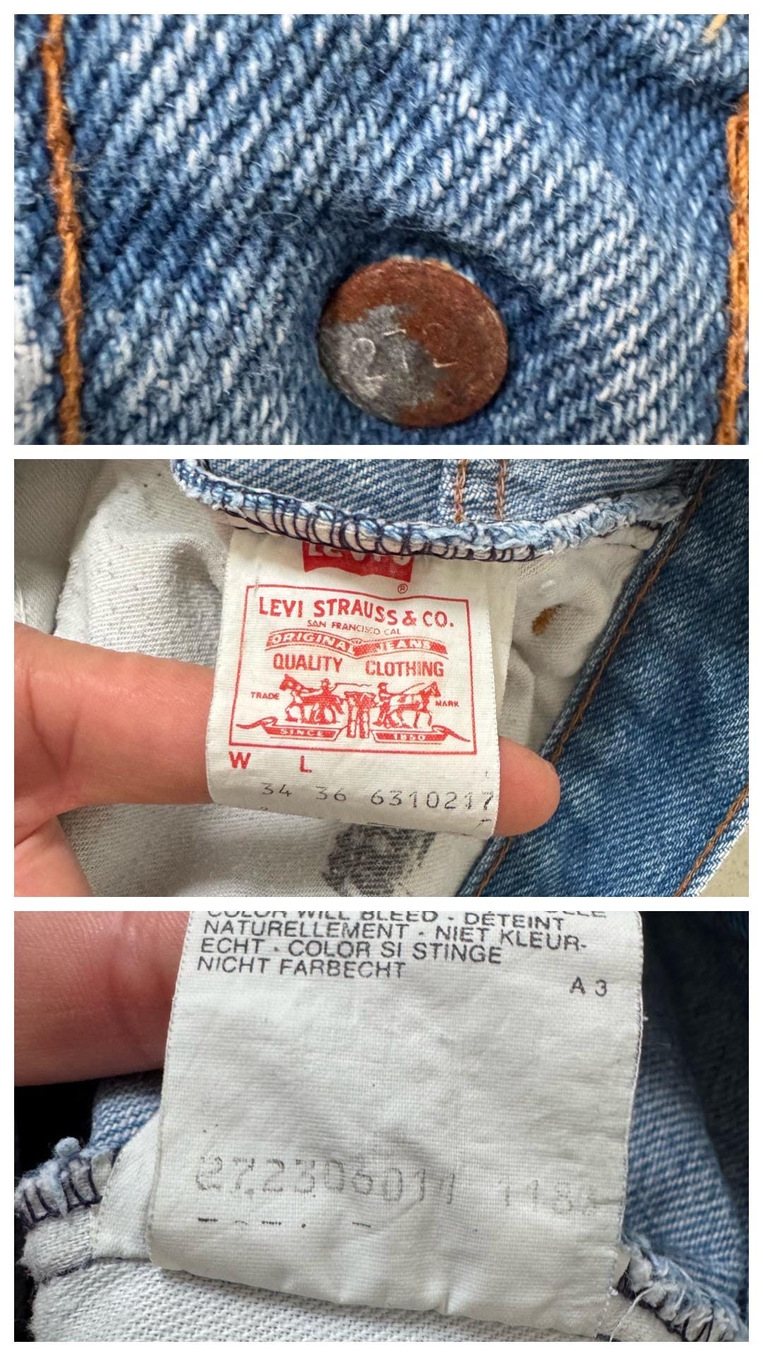 Gr. 31 - 32 Levis 631 80s Vintage Made in France