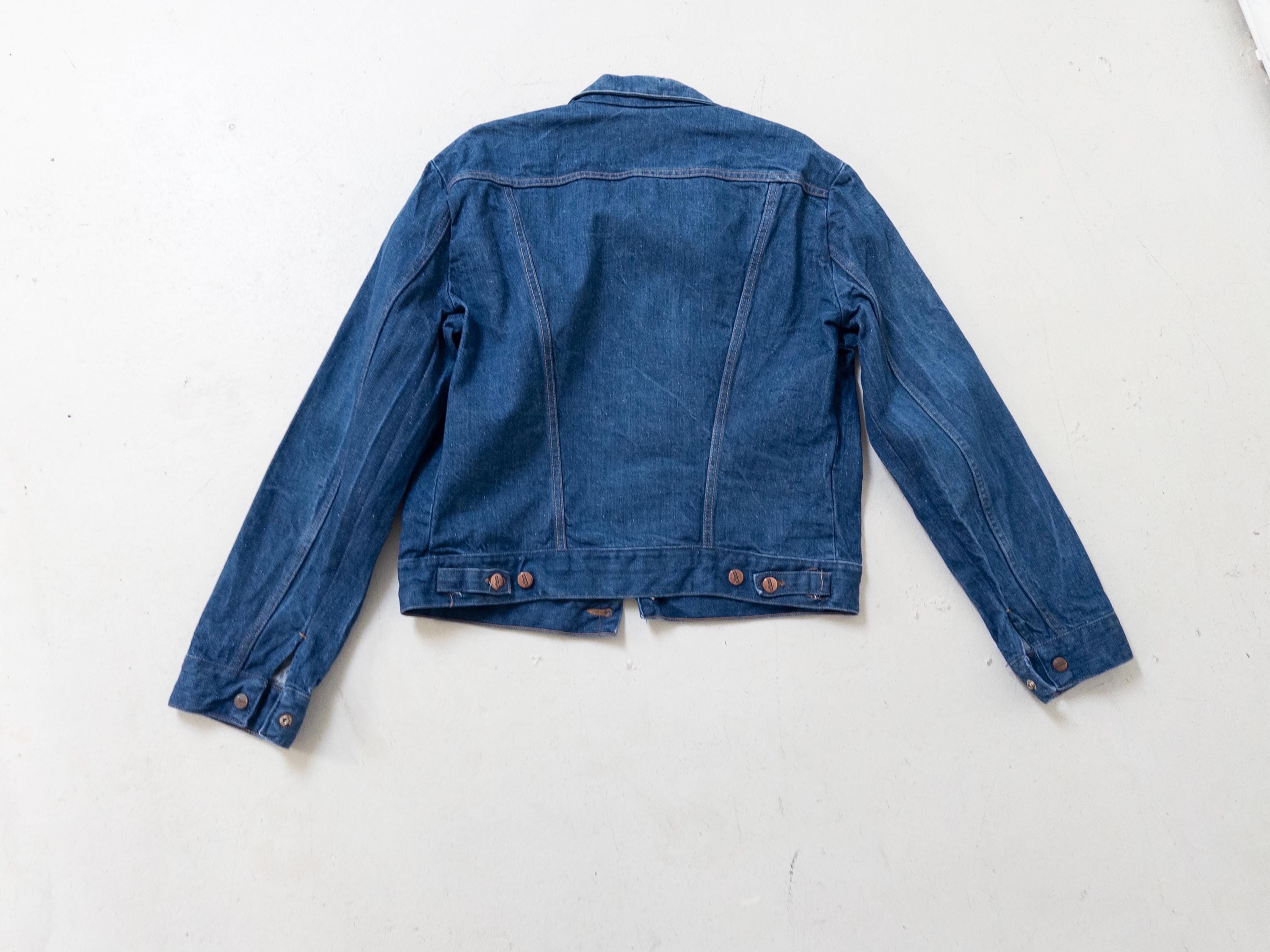 Gr. L Wrangler Jeansjacke 70s Vintage Made in Malta