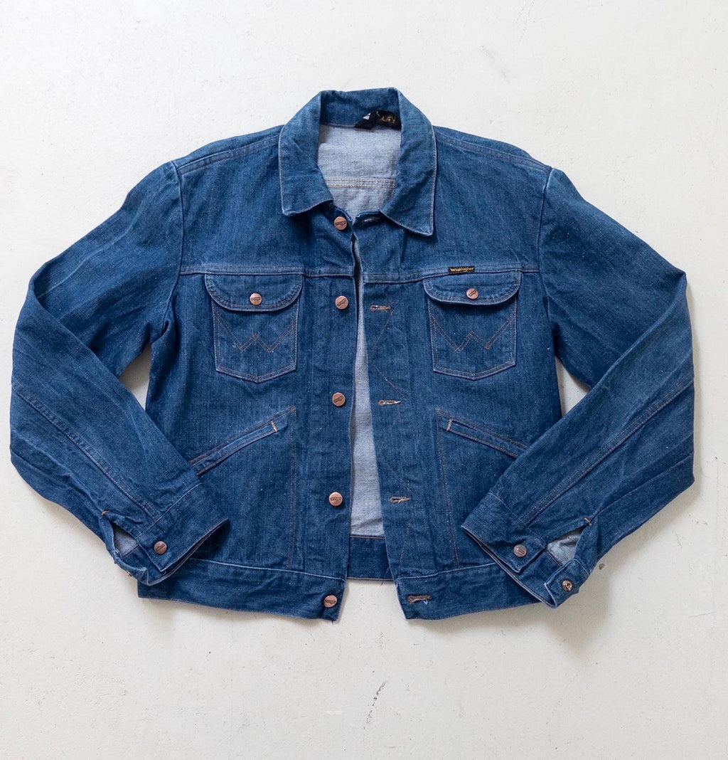 Gr. L Wrangler Jeansjacke 70s Vintage Made in Malta