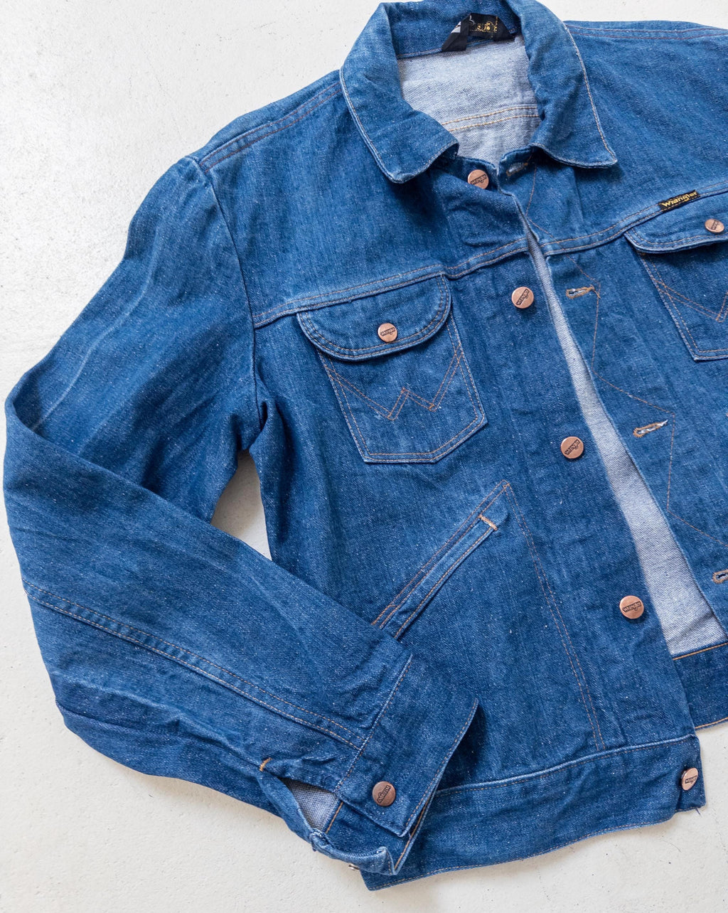 Gr. L Wrangler Jeansjacke 70s Vintage Made in Malta
