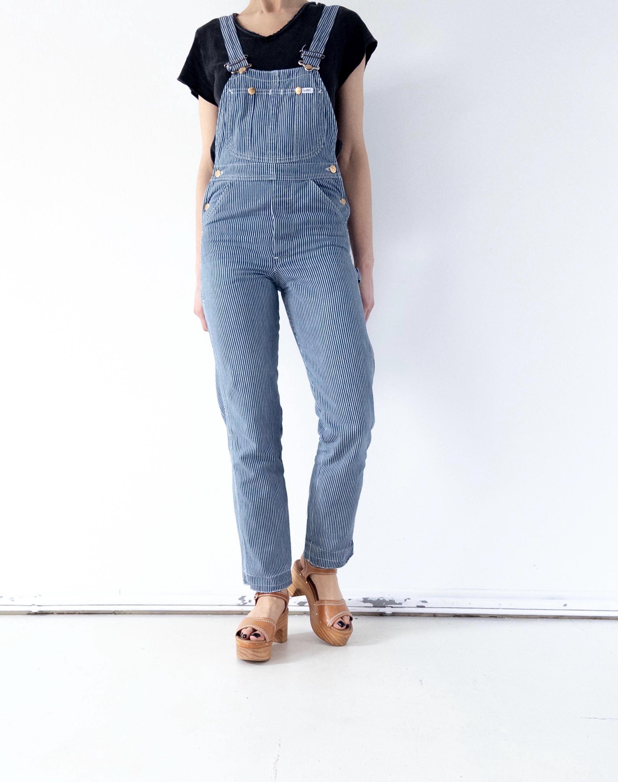 Gr. XS Lee Hickory Latzhose 60s/70s Vintage Made in USA