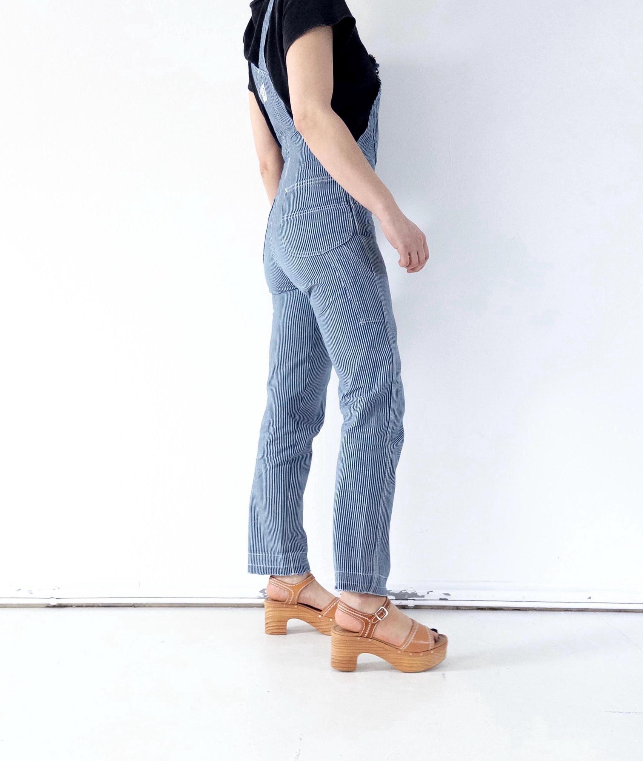 Gr. XS Lee Hickory Latzhose 60s/70s Vintage Made in USA