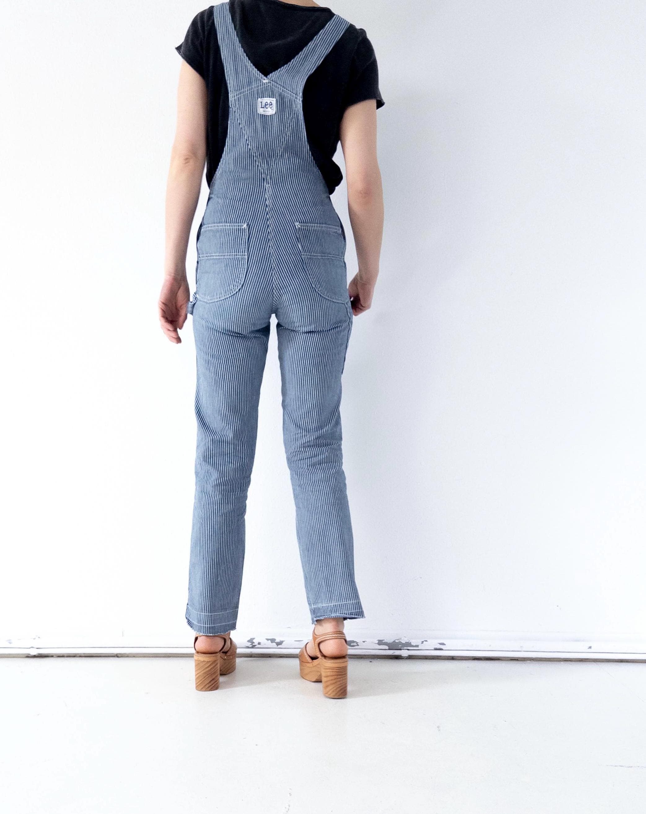 Gr. XS Lee Hickory Latzhose 60s/70s Vintage Made in USA