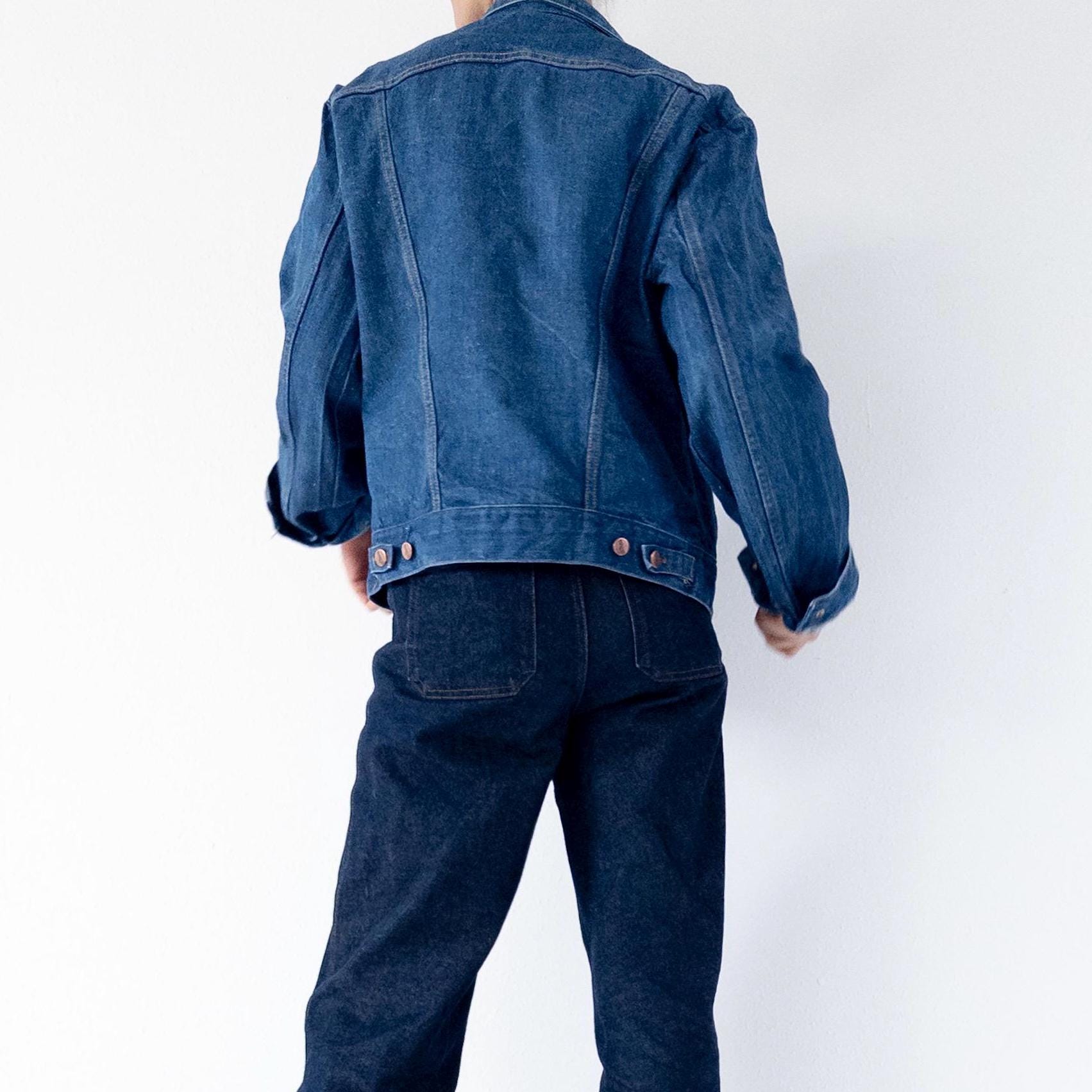 Gr. L Wrangler Jeansjacke 70s Vintage Made in Malta