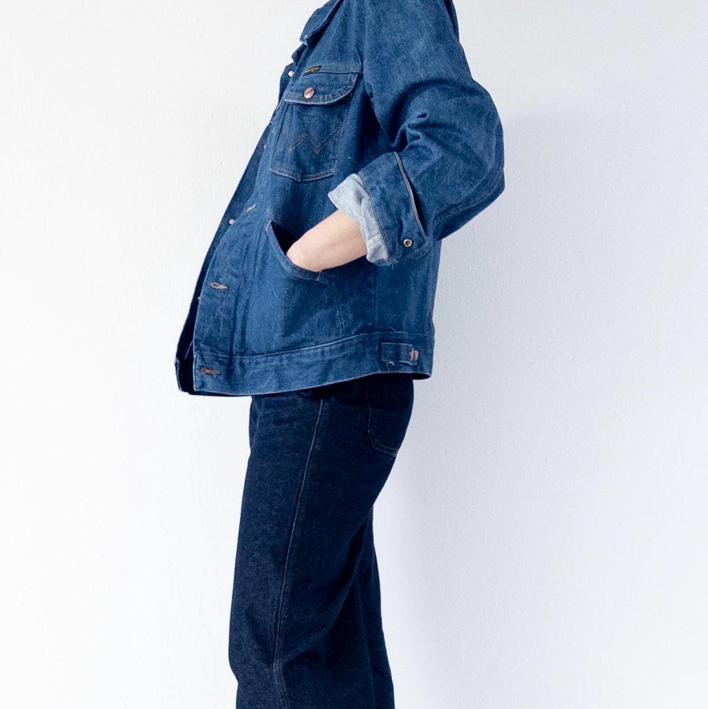 Gr. L Wrangler Jeansjacke 70s Vintage Made in Malta