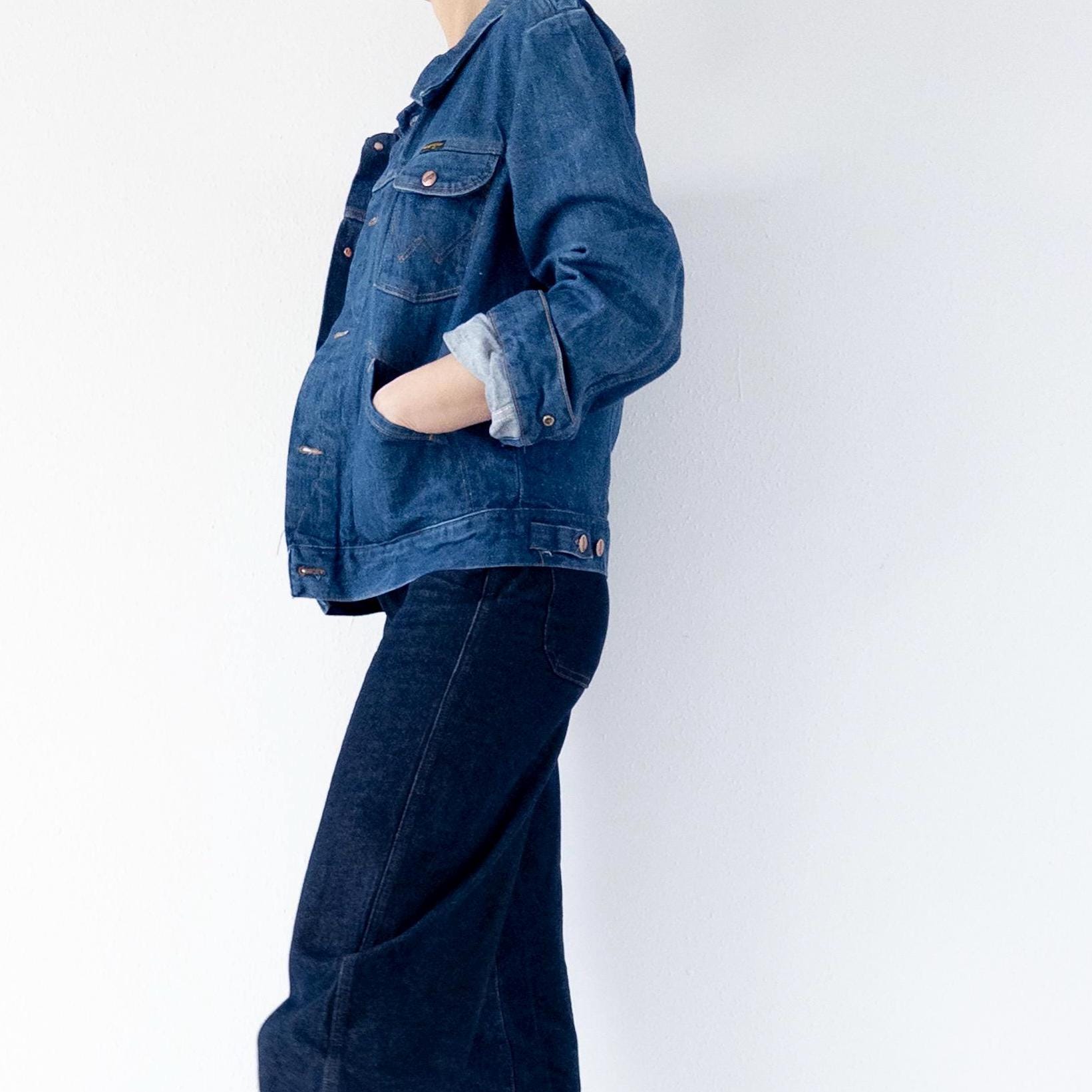 Gr. L Wrangler Jeansjacke 70s Vintage Made in Malta