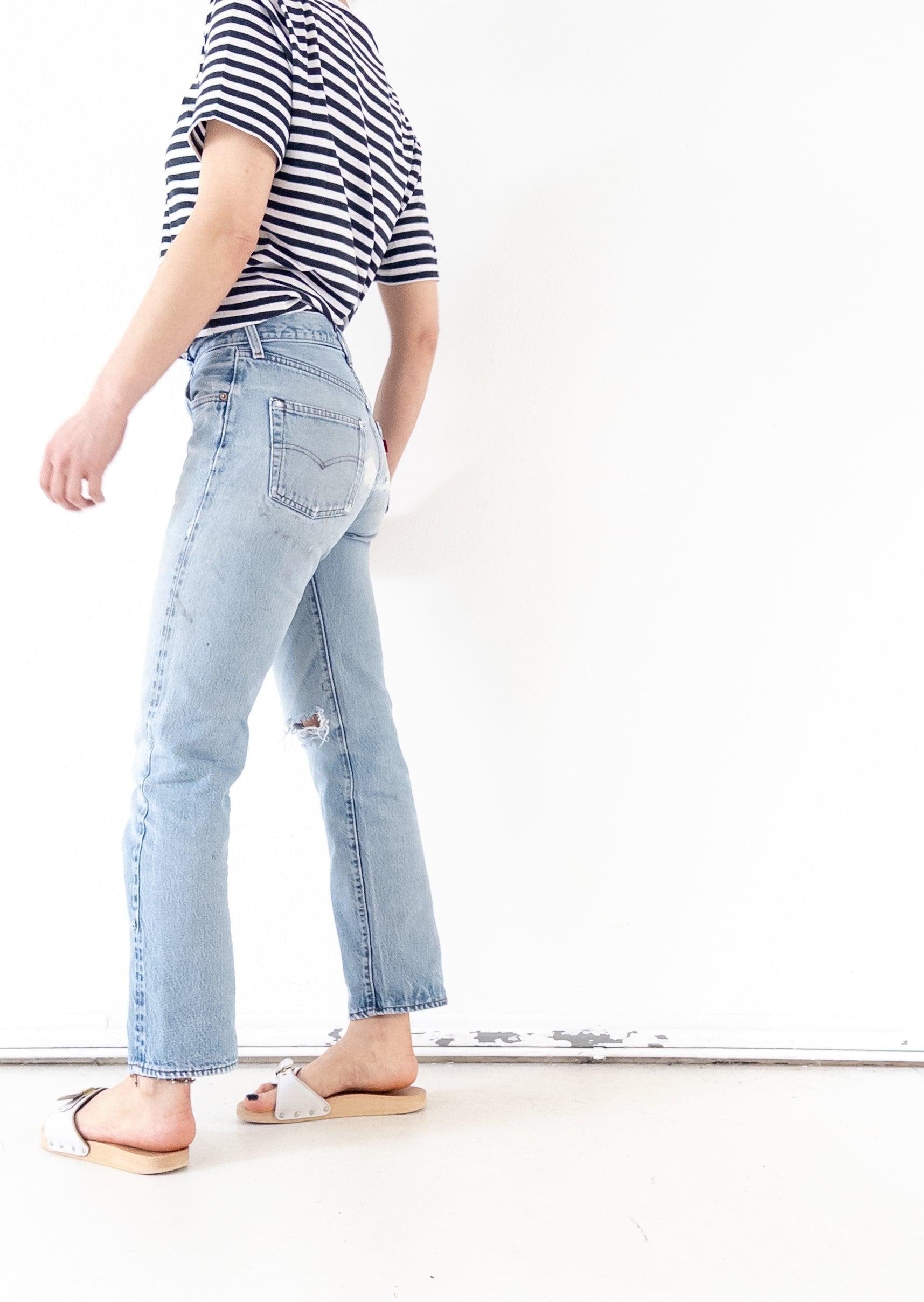 W27 Levis 501 Selvedge 80s Vintage Made in USA
