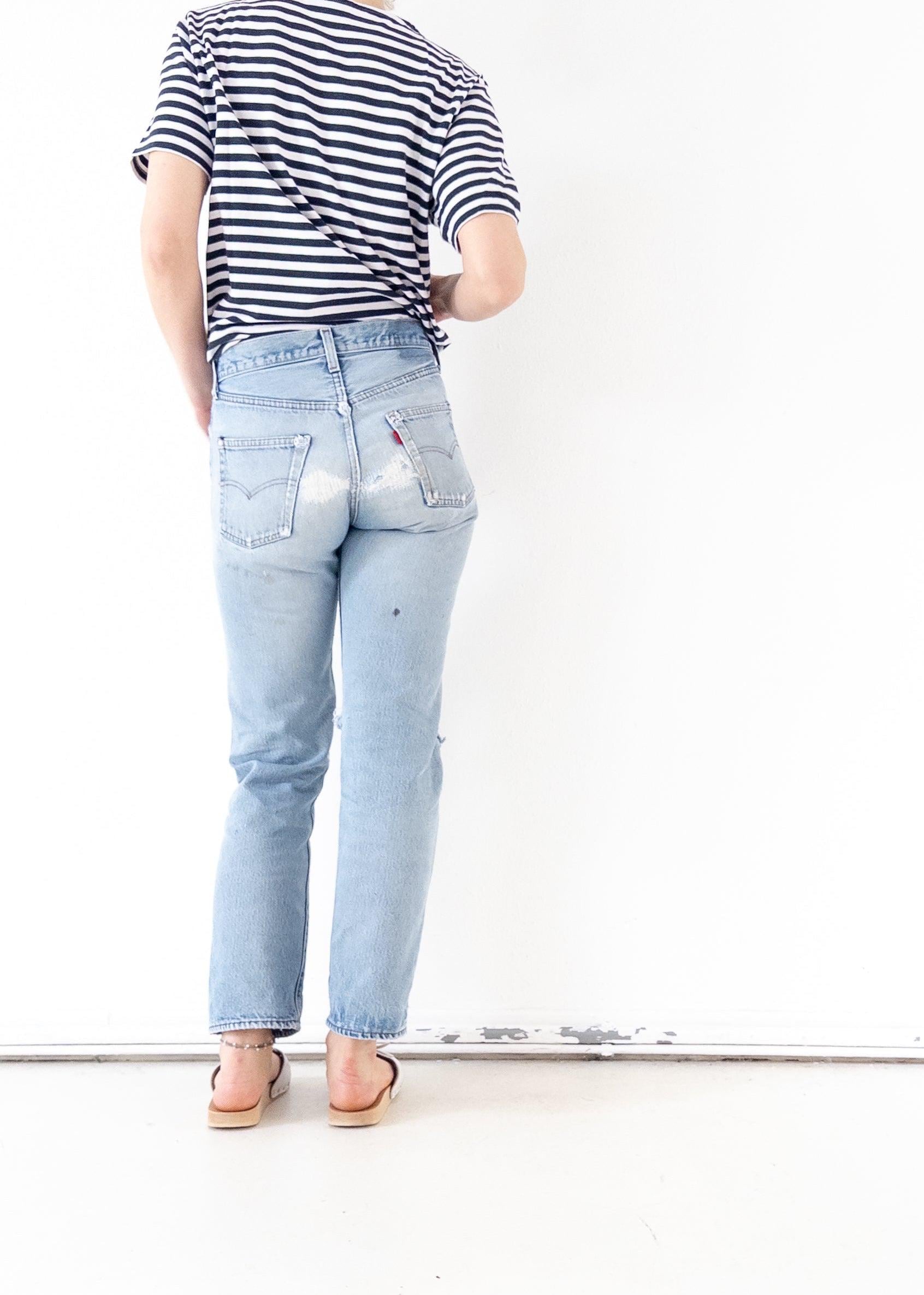 W27 Levis 501 Selvedge 80s Vintage Made in USA