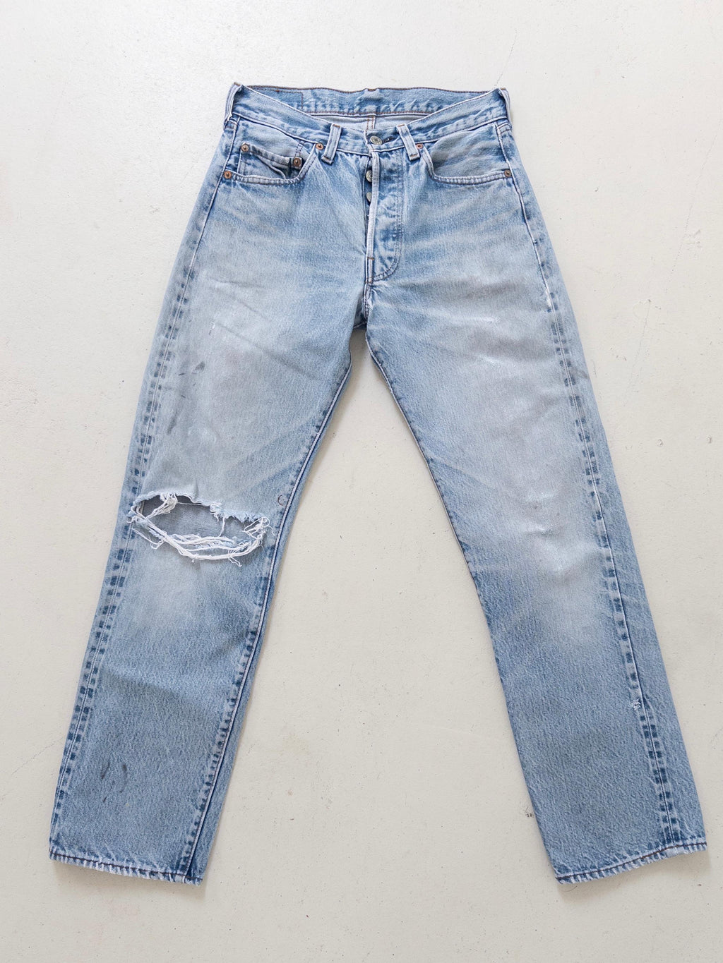 W27 Levis 501 Selvedge 80s Vintage Made in USA