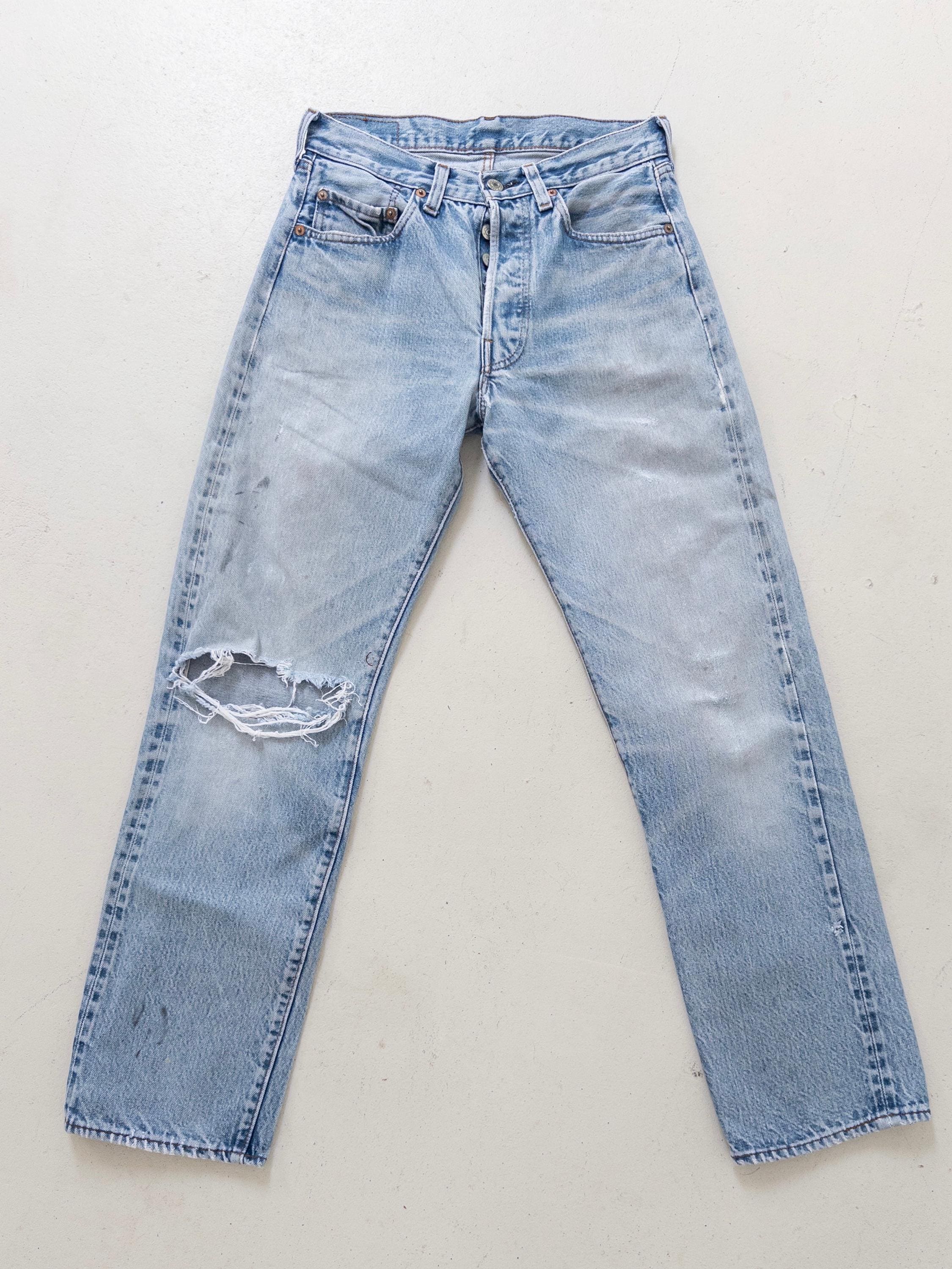 W27 Levis 501 Selvedge 80s Vintage Made in USA