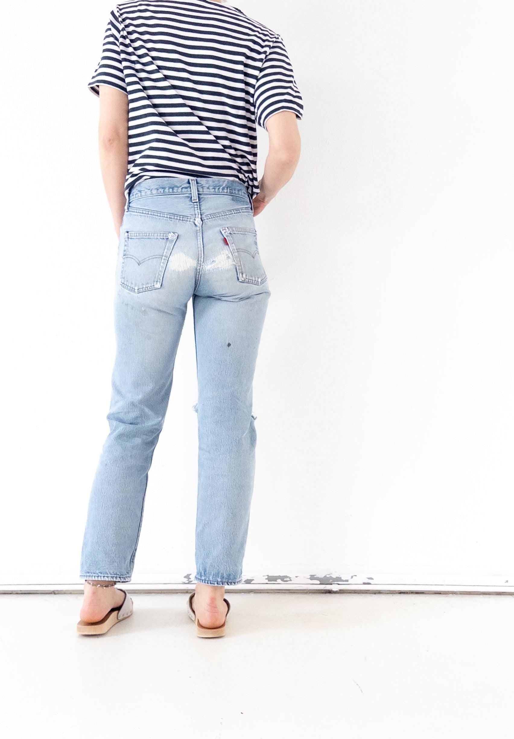 W27 Levis 501 Selvedge 80s Vintage Made in USA