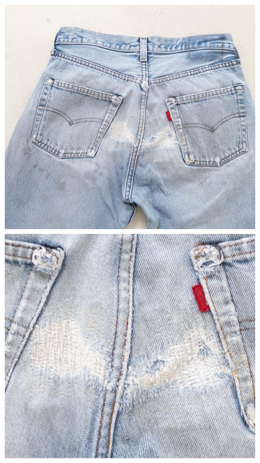 W27 Levis 501 Selvedge 80s Vintage Made in USA