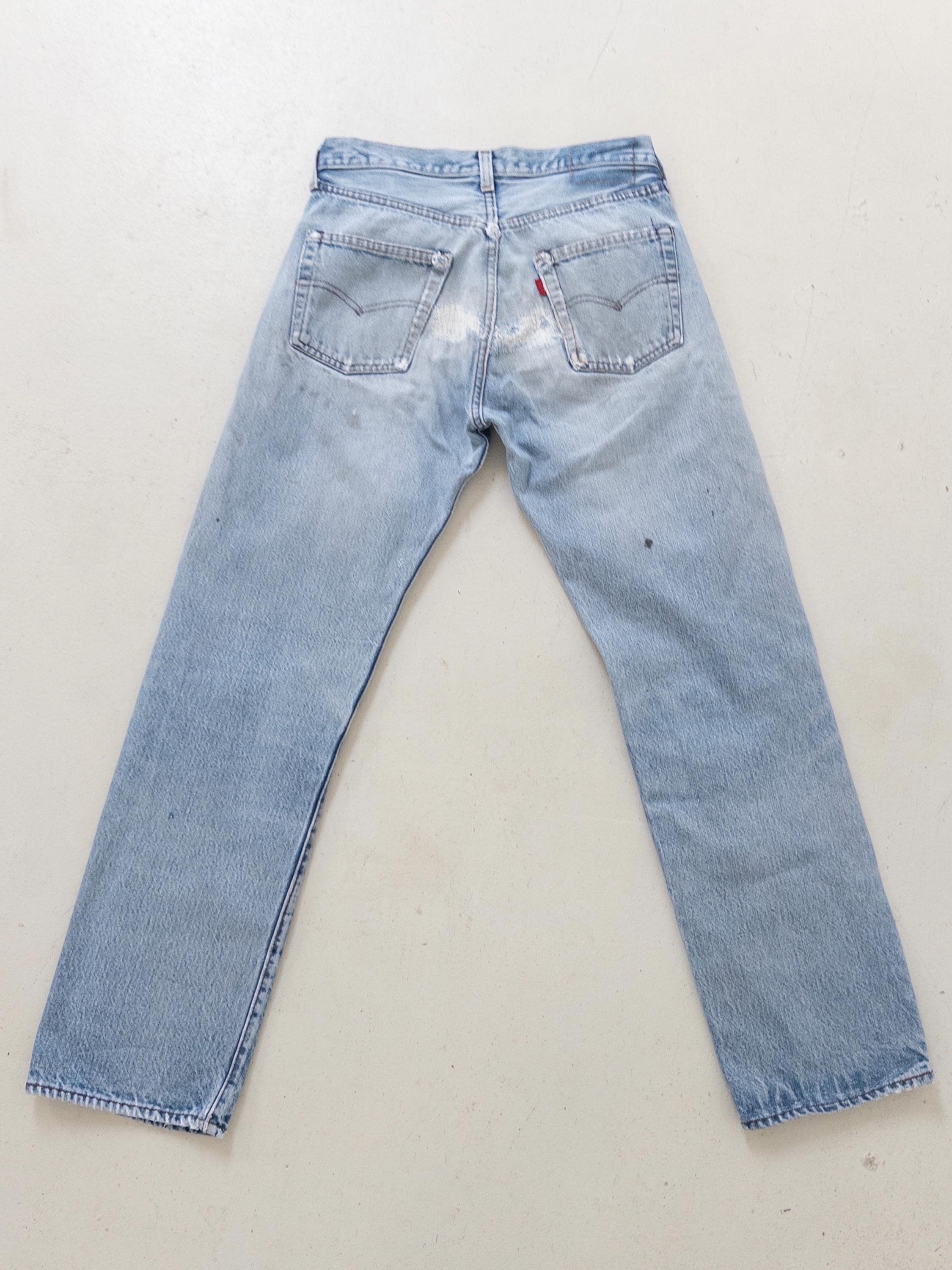 W27 Levis 501 Selvedge 80s Vintage Made in USA