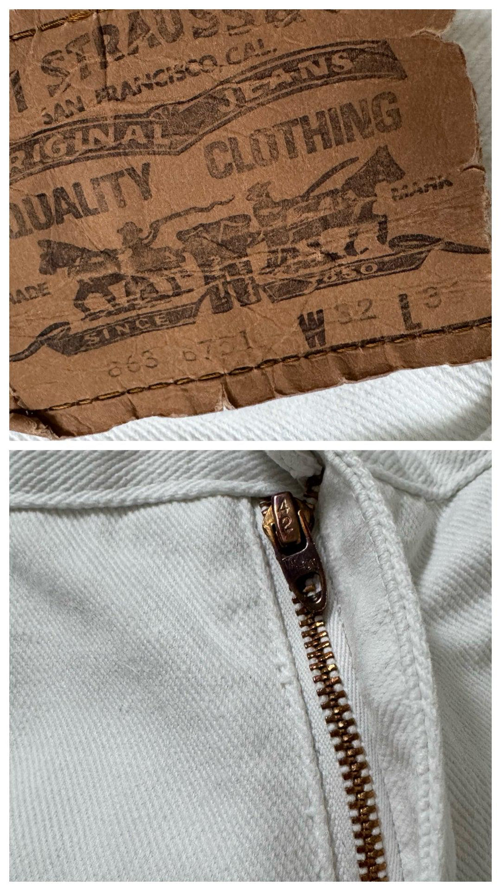 W28 Levis 863 Bellbottoms 70s Vintage
