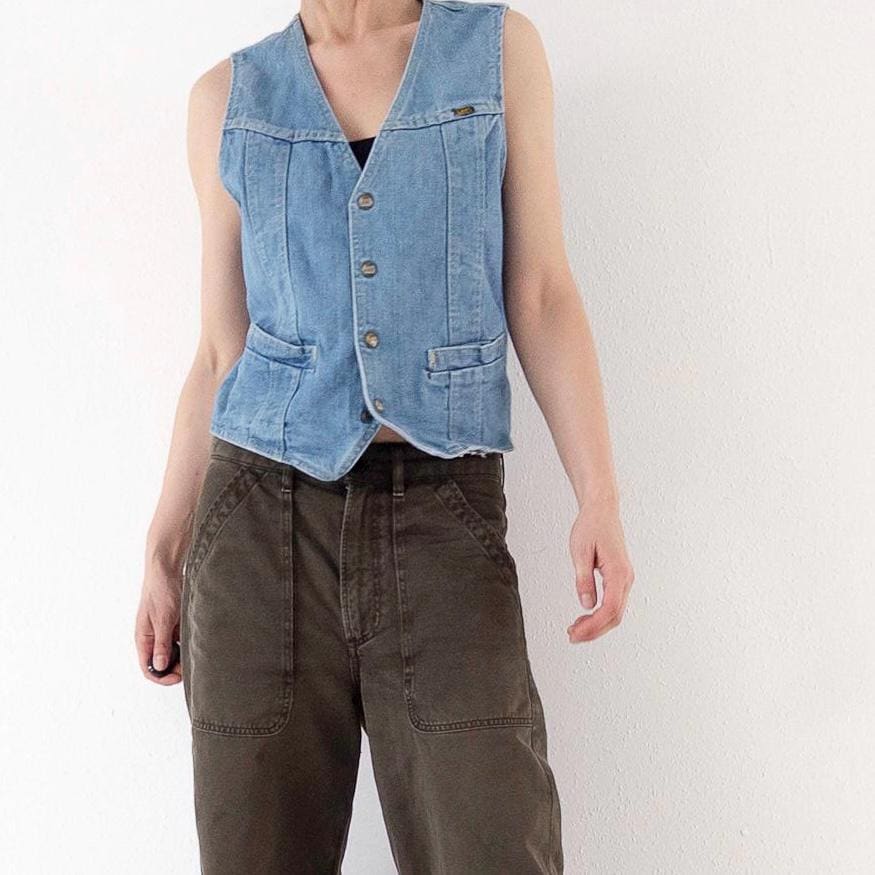 Gr. L Lee Jeansweste 70s Vintage Made in USA