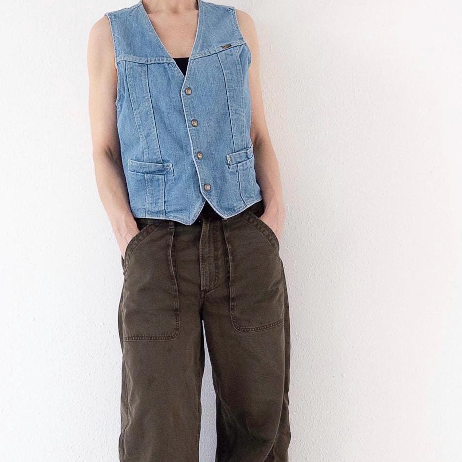 Gr. L Lee Jeansweste 70s Vintage Made in USA